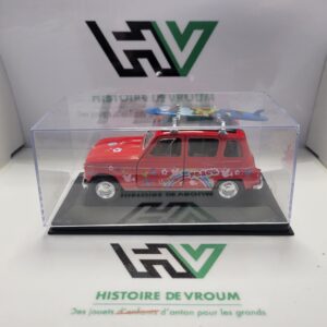 Renault 4L Miniature Rouge - Welly 1/36 - Portes ouvrantes