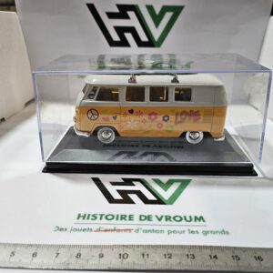 Miniature VW Combi T1 Bus (1963) - Welly 1/36 - Style Hippie & Surf - État Neuf