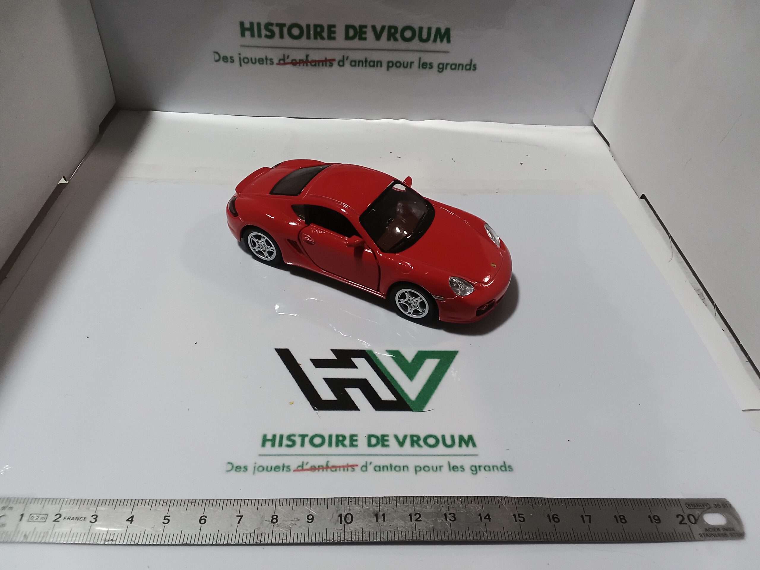 Porsche Cayman S 1/34 Rouge Kinsmart – Image 5