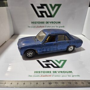 Peugeot 504 GL Polistil 1/25 - Bleue Métal - Vintage Italie - À Restaurer