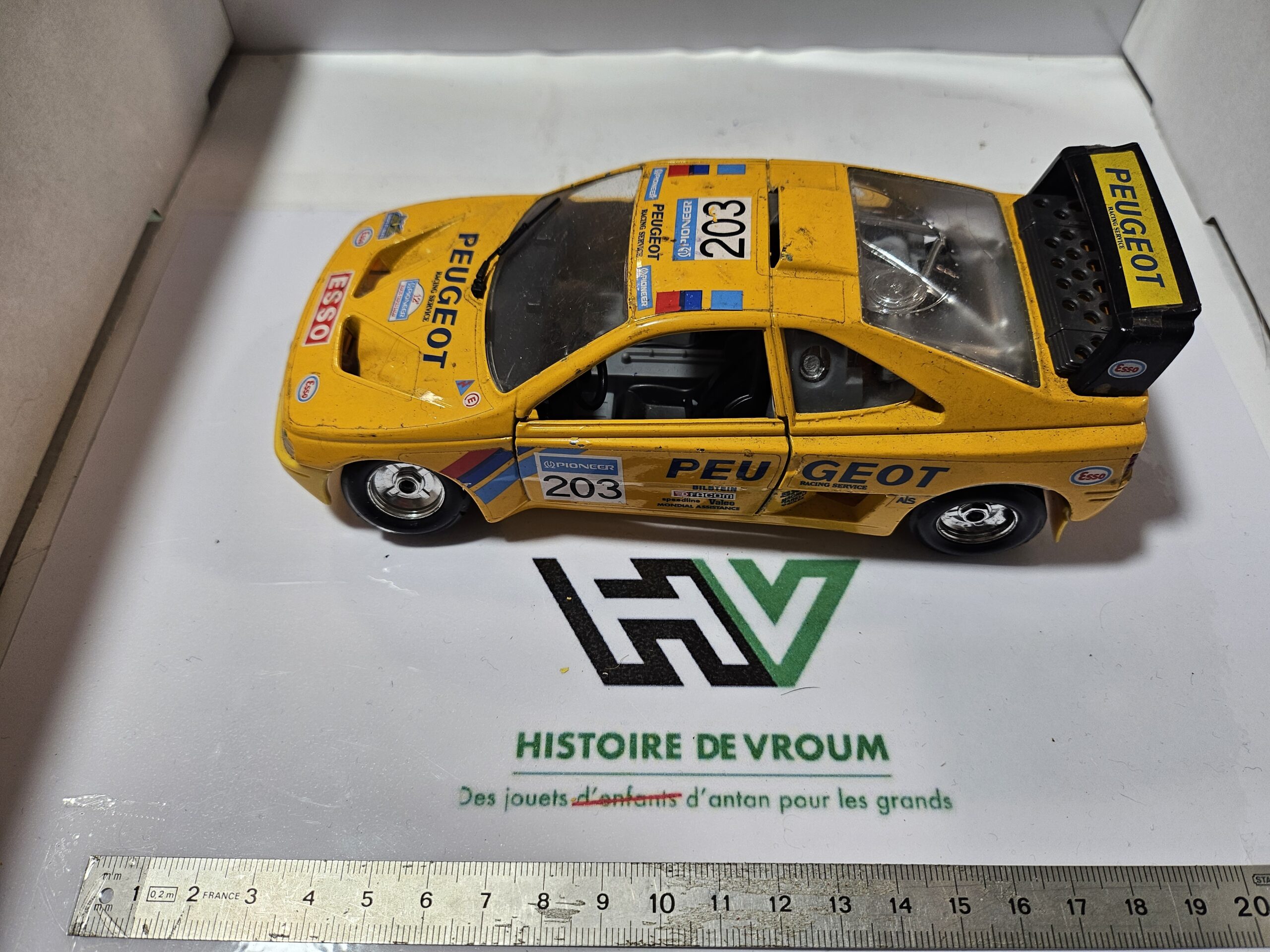 Peugeot 405 Turbo 16 Paris-Dakar 1/24 - Bburago - A Restaurer – Image 5