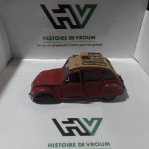 Citroën 2CV Polistil S219 1/25 - Vintage Italie - A RESTAURER EPAVE - Rouge