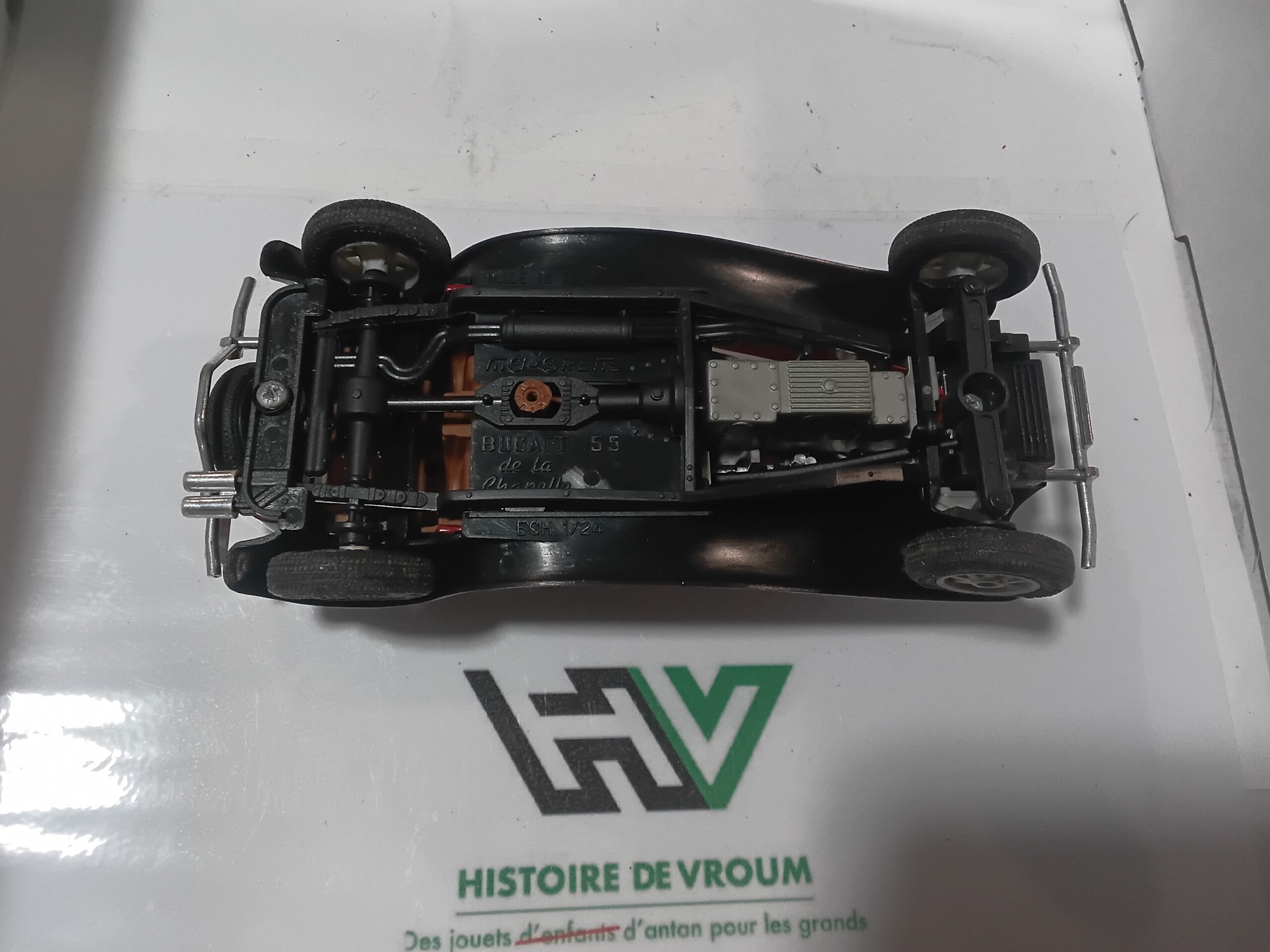 Bugatti 55 de la Chapelle 1/24 Majorette - Made in France - a restaurer – Image 4