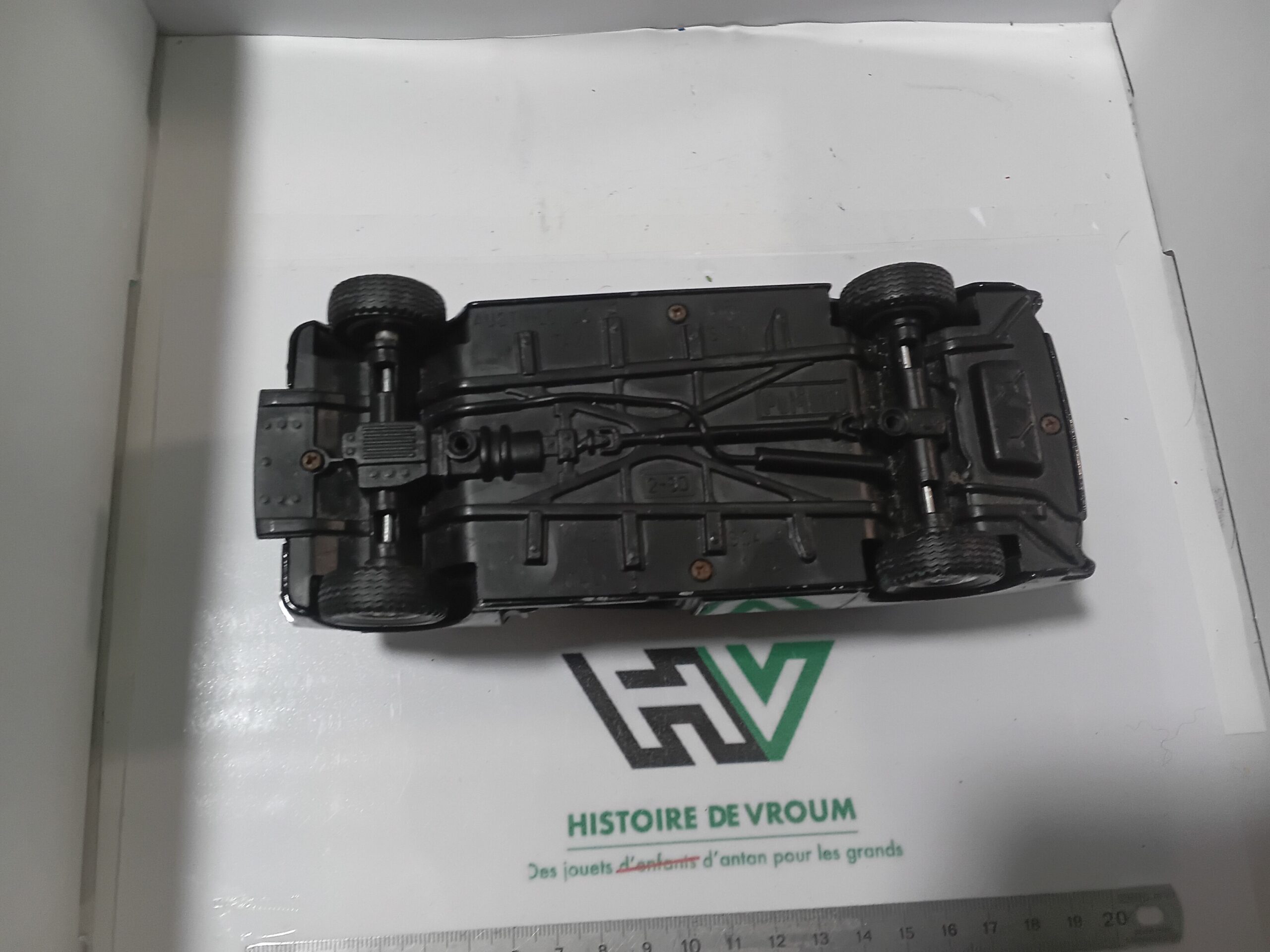 Austin London Taxi Polistil S711 1/25 - Vintage Italie - Epave Noire - A Restaurer – Image 6