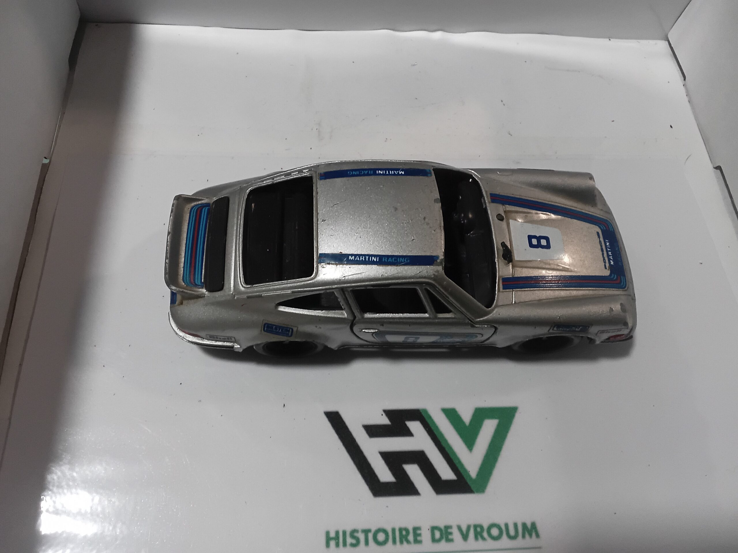 Porsche Carrera RS Polistil S22 1/25 Grise " n°8 Martini Racing " - A Restaurer – Image 5