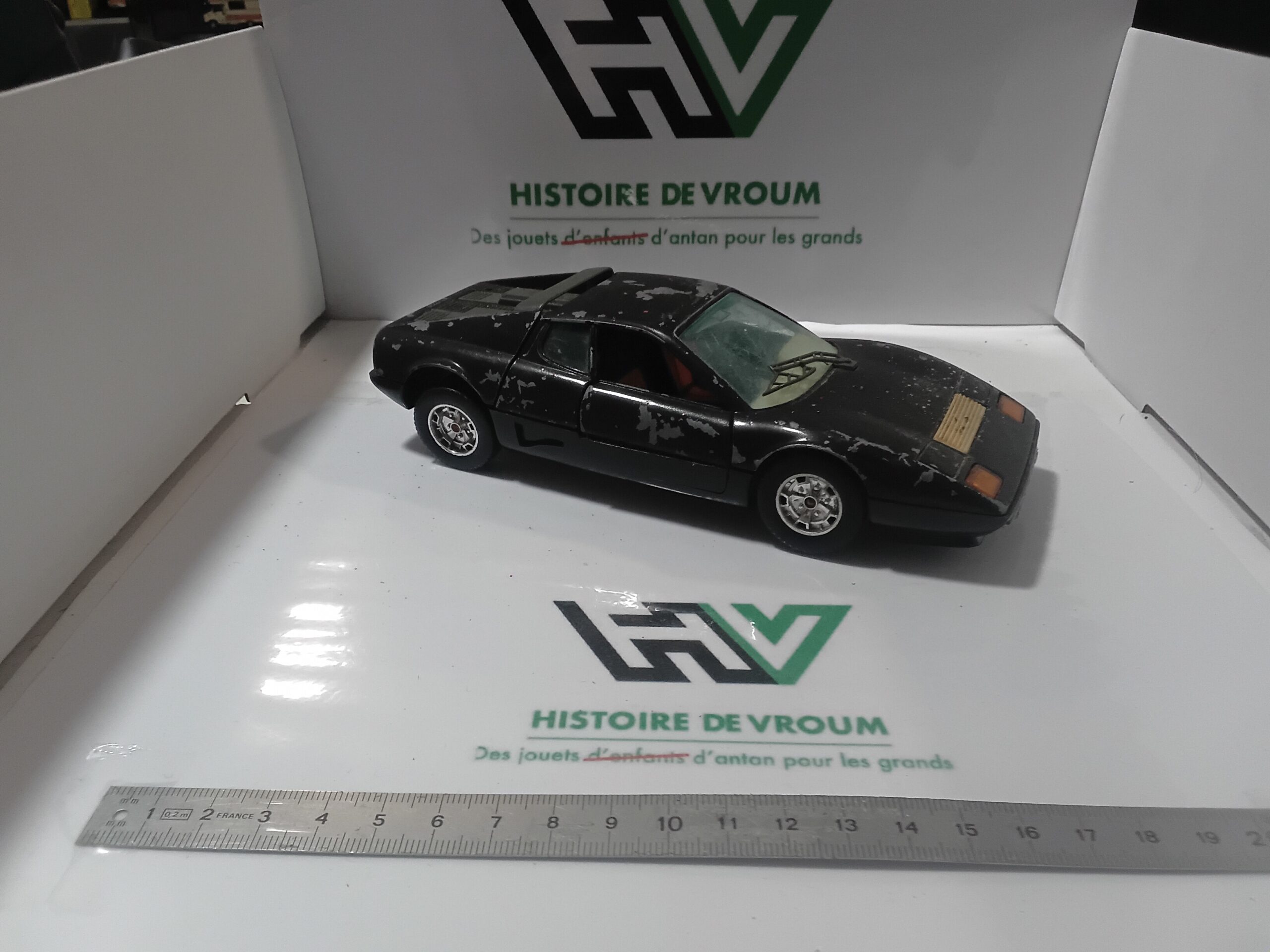 Ferrari BB512 Burago - 1/24 Made In Italy - Noire - A Restaurer – Image 2