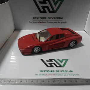 Ferrari Testarossa 1984 Burago - 1/24 Made In Italy - Rouge - Epave A Restaurer