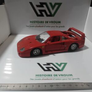 Ferrari F40 1987 Burago - 1/24 Made In Italy - Rouge - Epave A Restaurer