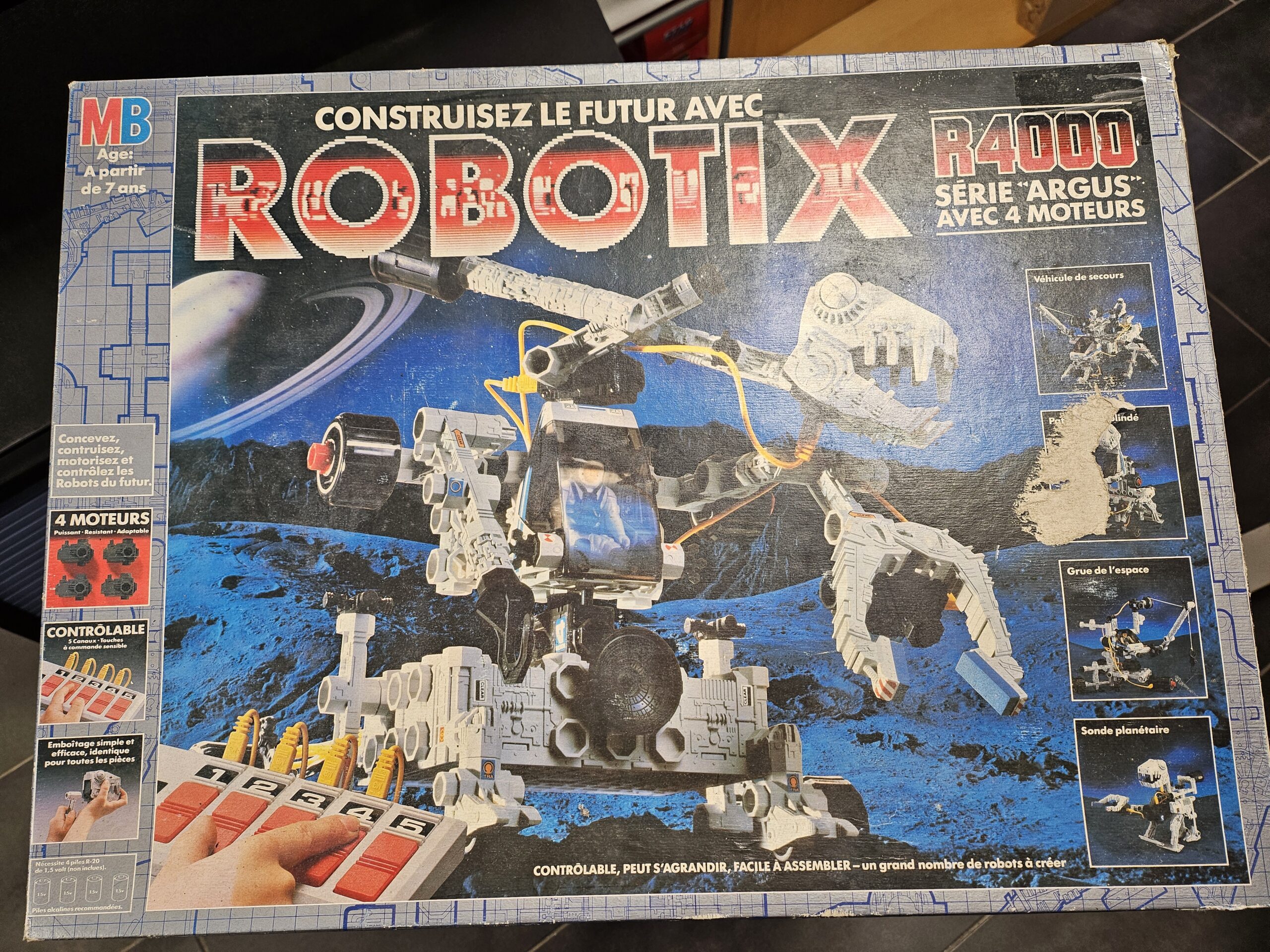 Rare Robotix R4000 Série ARGUS - MB (Milton Bradley) Vintage 1984