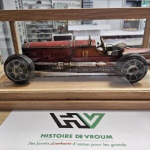 Miniature de Collection 1/12 - Voiture de Course Vintage - Vitrine Chêne & Verre - ( 29 € Sans vitrine )