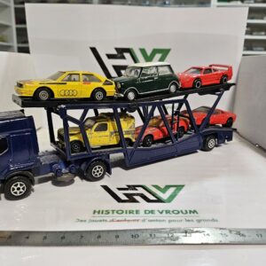 Lot Vintage Majorette : Camion Porte-Voitures GEFCO + 5/6 Voitures Offertes