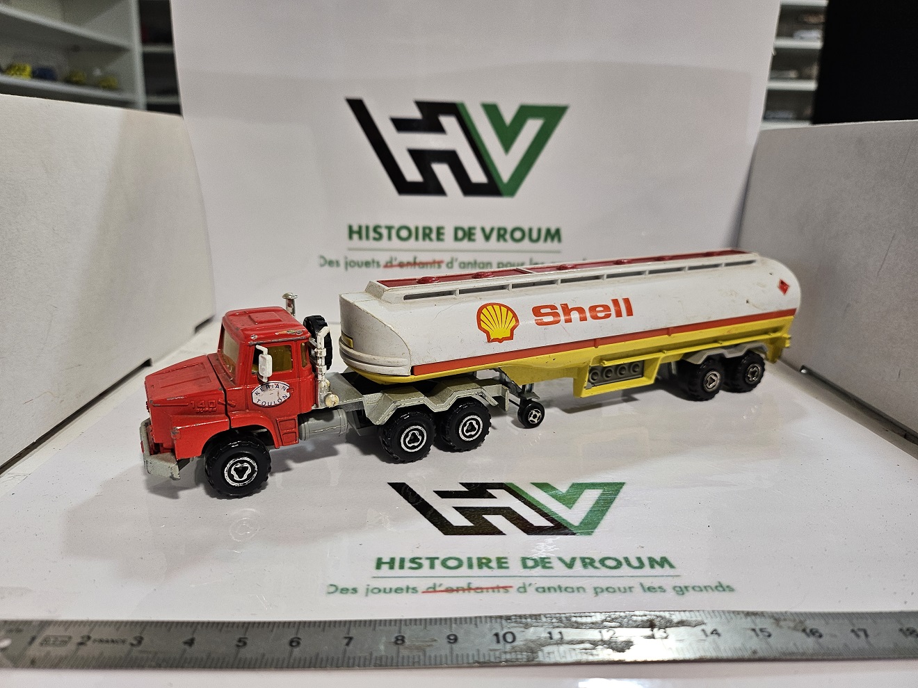 Camion Citerne SHELL Vintage - Tracteur Kenworth Majorette 1/60