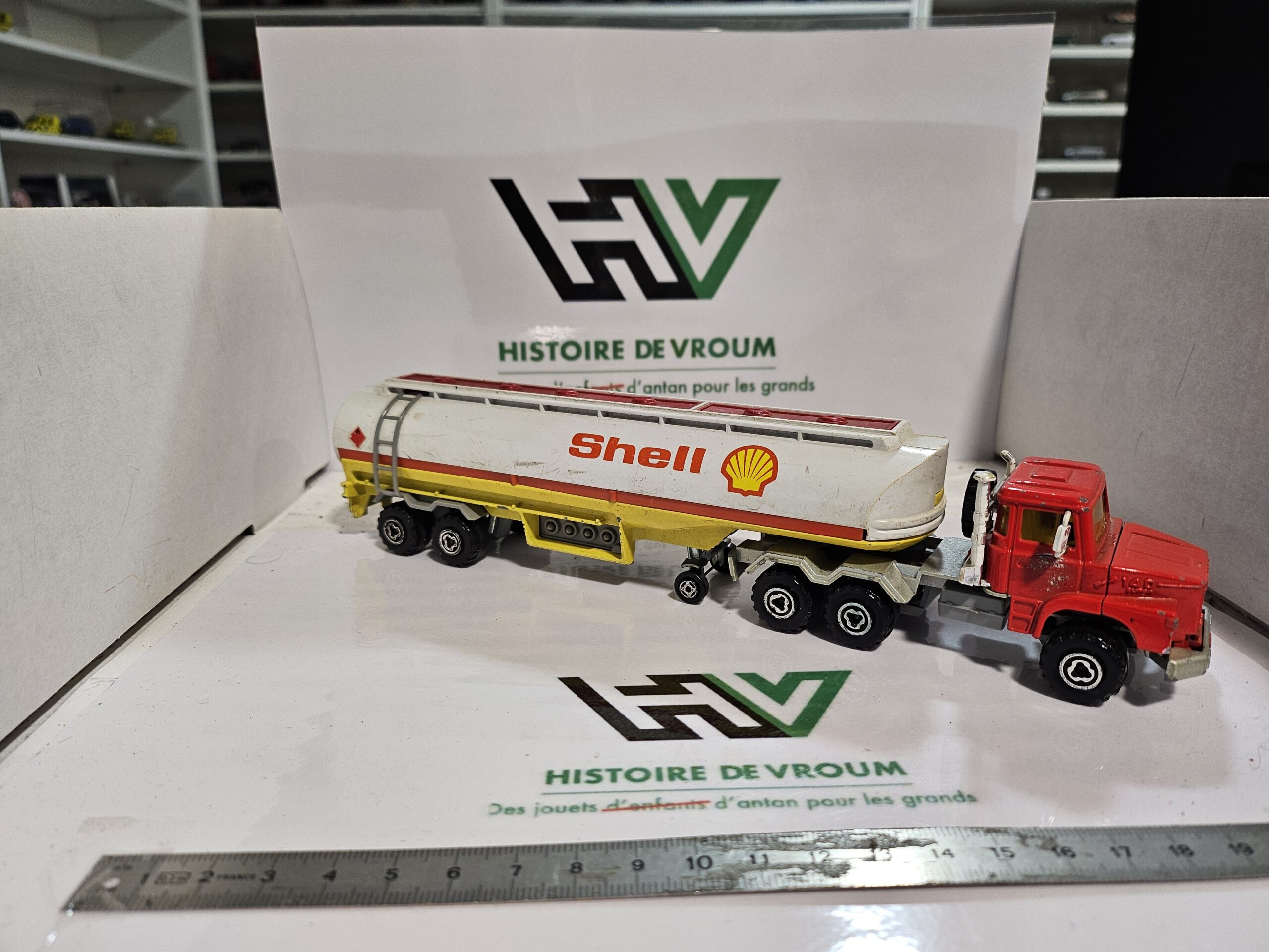 Camion Citerne SHELL Vintage - Tracteur Kenworth Majorette 1/60 – Image 4