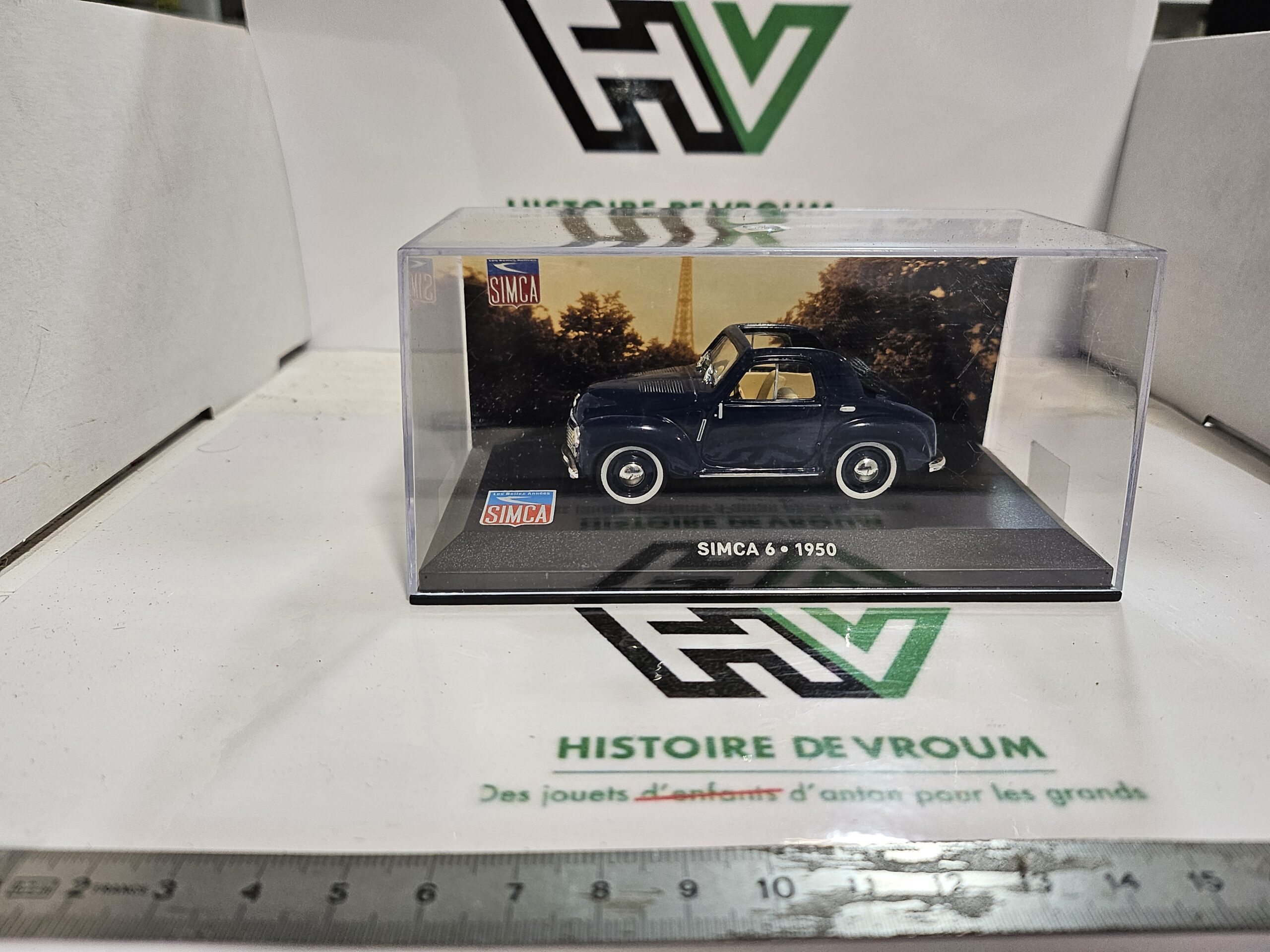 Miniature Simca 6 Découvrable (1950) - 1/43 - Collection Simca