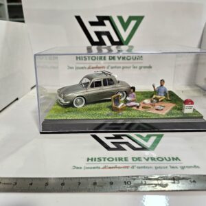 Diorama 1/43 - Renault Ondine - "La Route Bleue - N7" - Pique-nique - Altaya