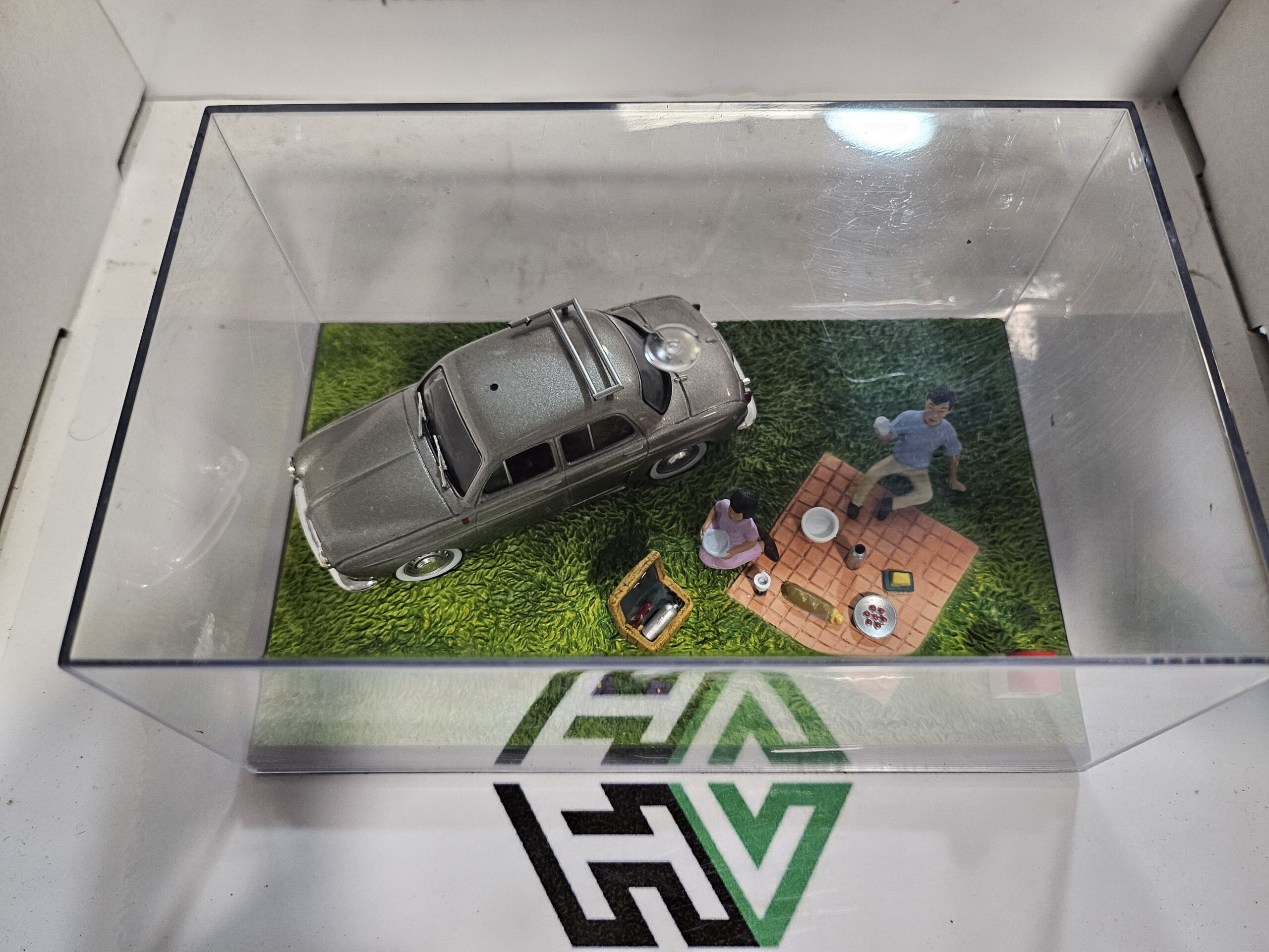 Diorama 1/43 - Renault Ondine - "La Route Bleue - N7" - Pique-nique - Altaya – Image 8