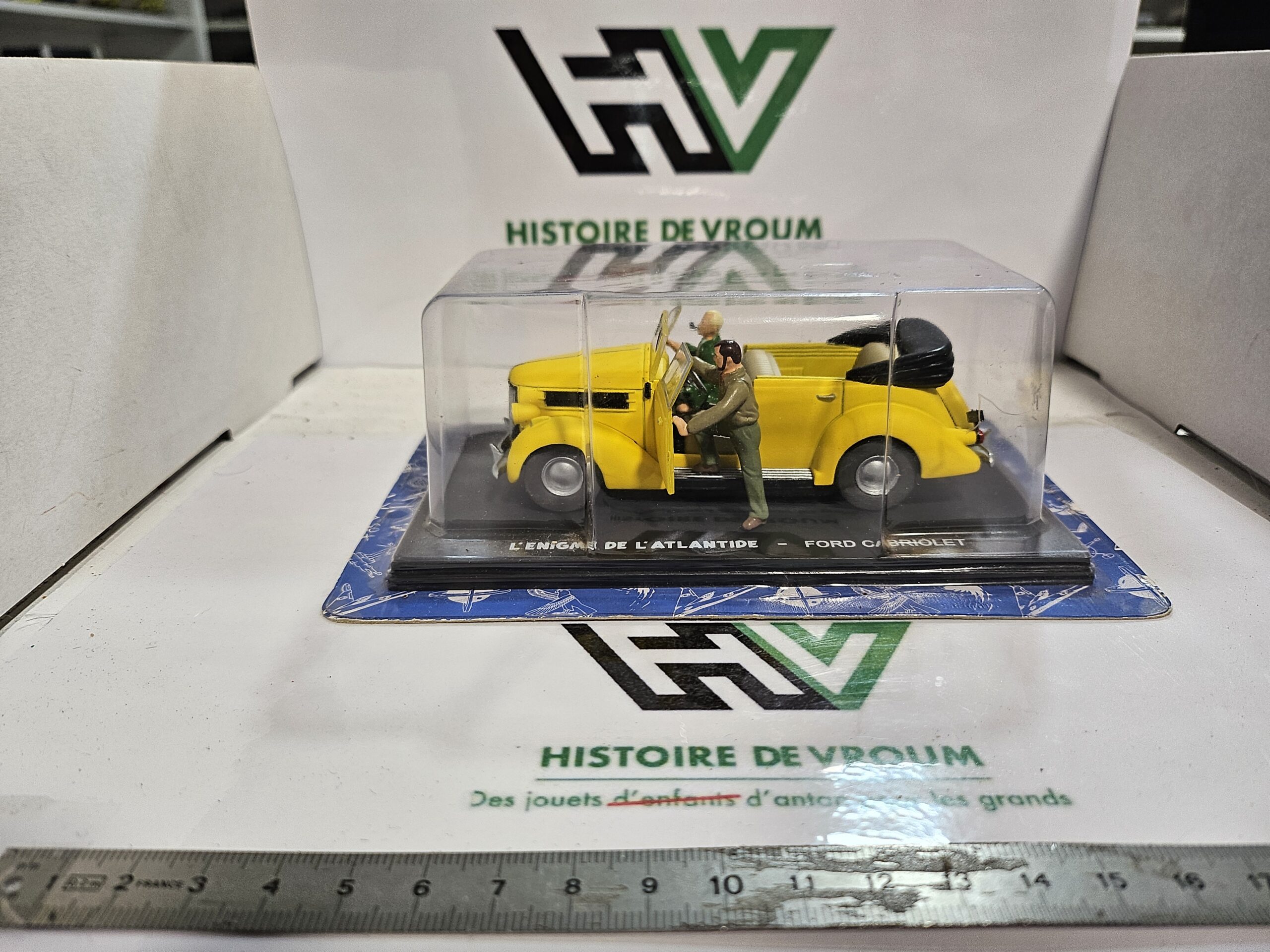 Diorama 1/43 - Ford Custom - L'Énigme de l'Atlantide - Blake et Mortimer - Altaya