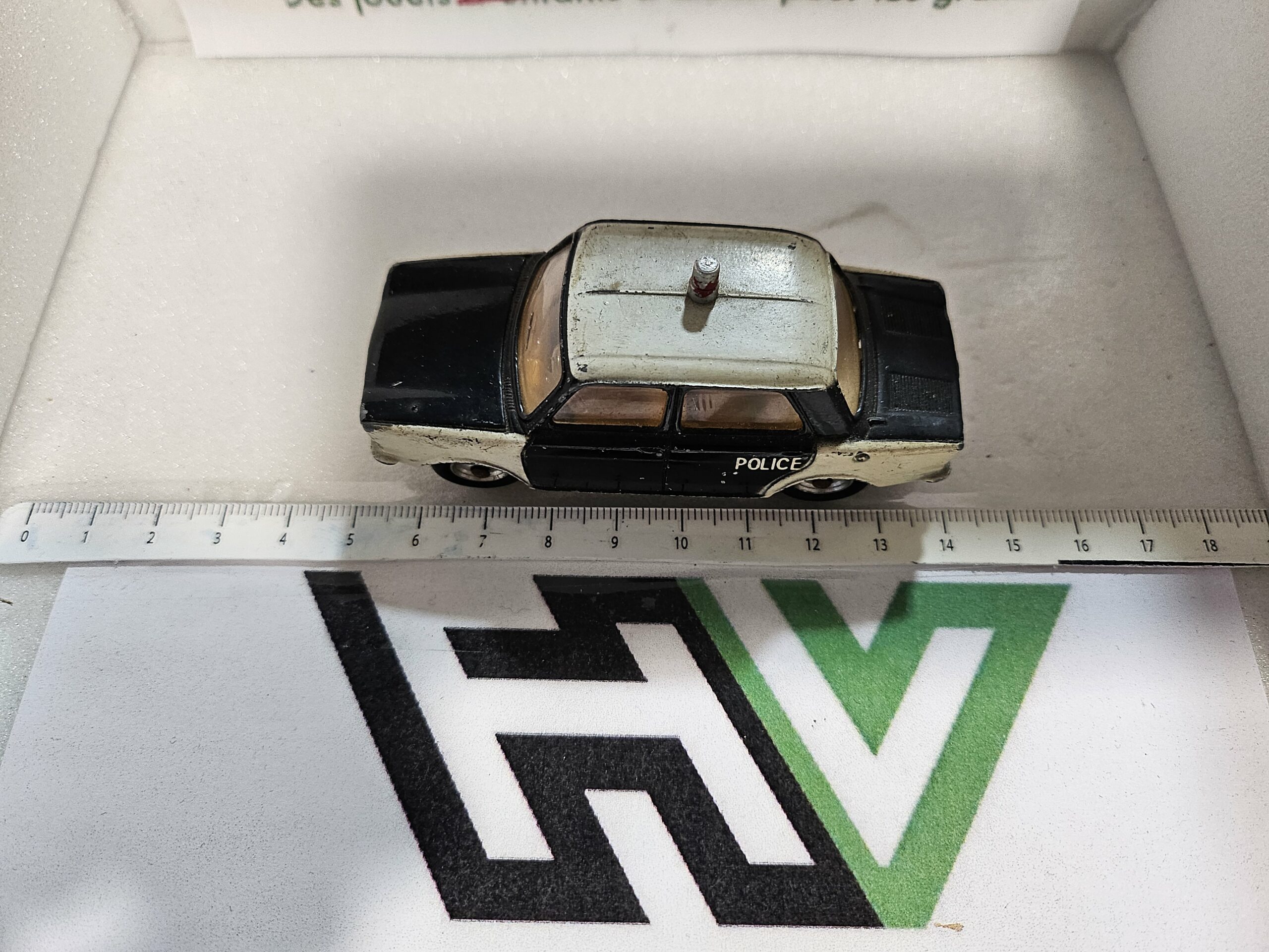 Ancienne Miniature CIJ Simca 1000 Police Europarc 1/43 (Années 60) - Dans son jus – Image 7