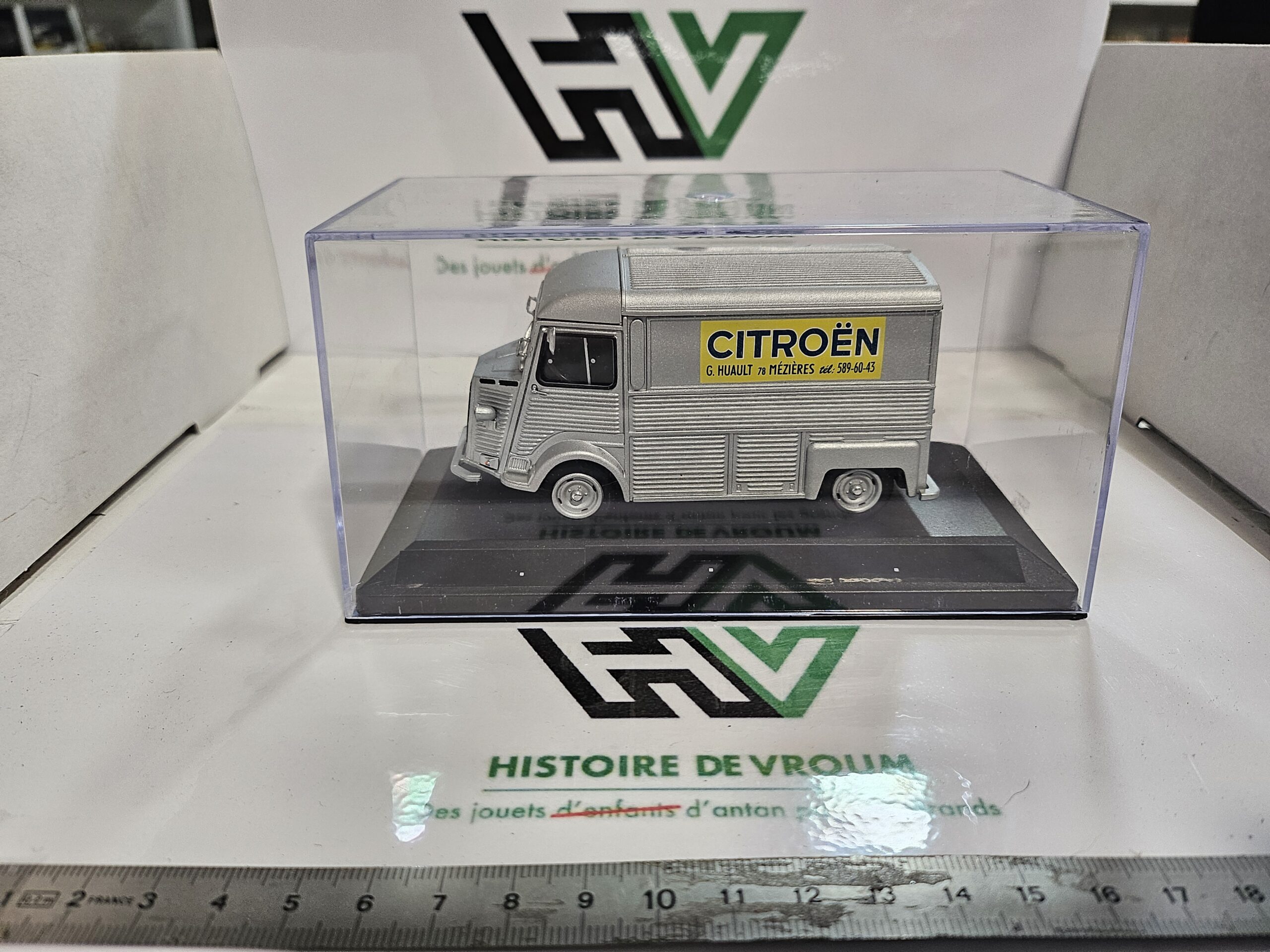 Miniature Citroën HY 1/43 - Publicitaire "G. Huault Mézières" - État Neuf