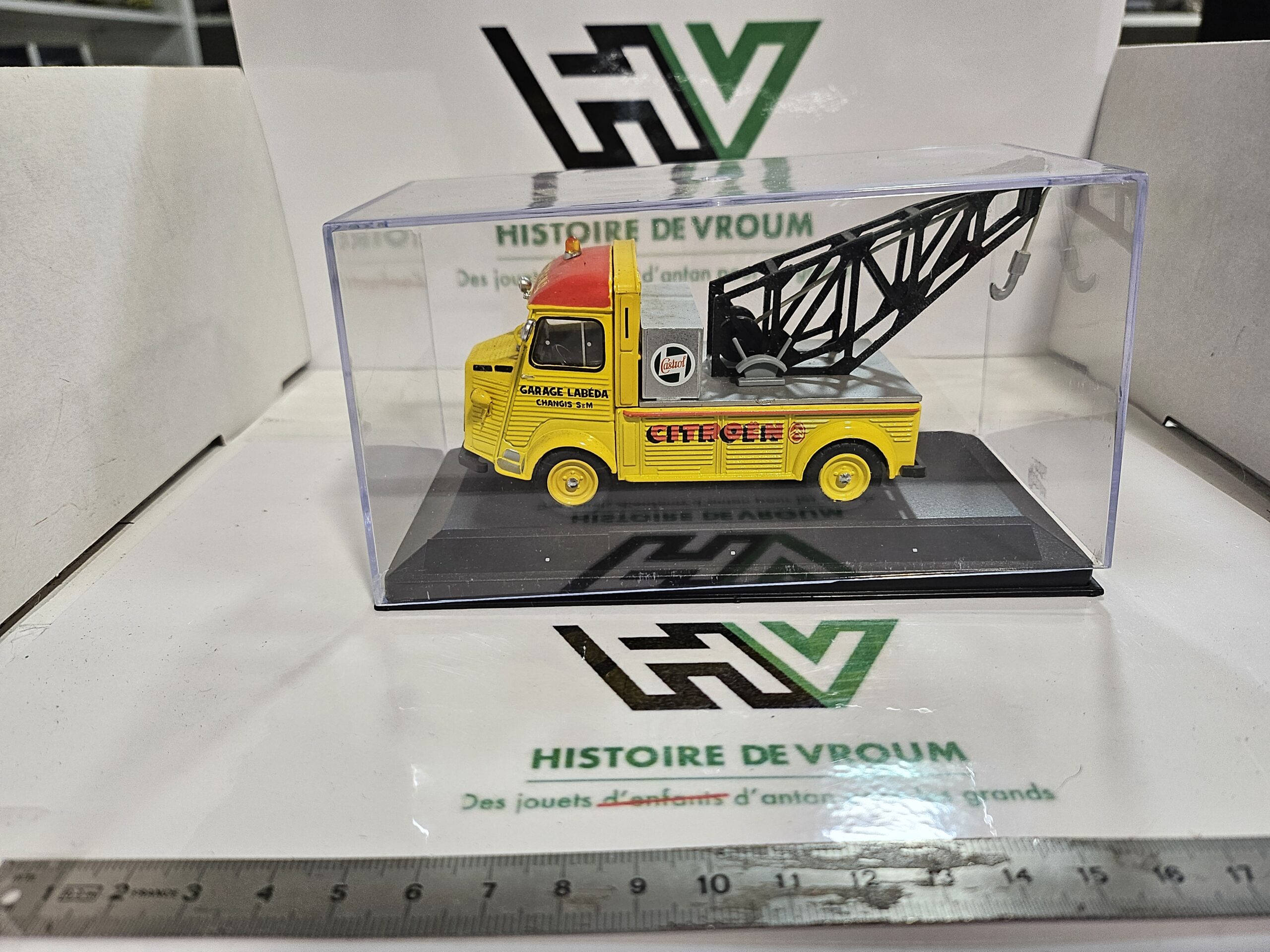 Miniature Citroën Type H Dépanneuse 1/43 - Garage Labéda Castrol