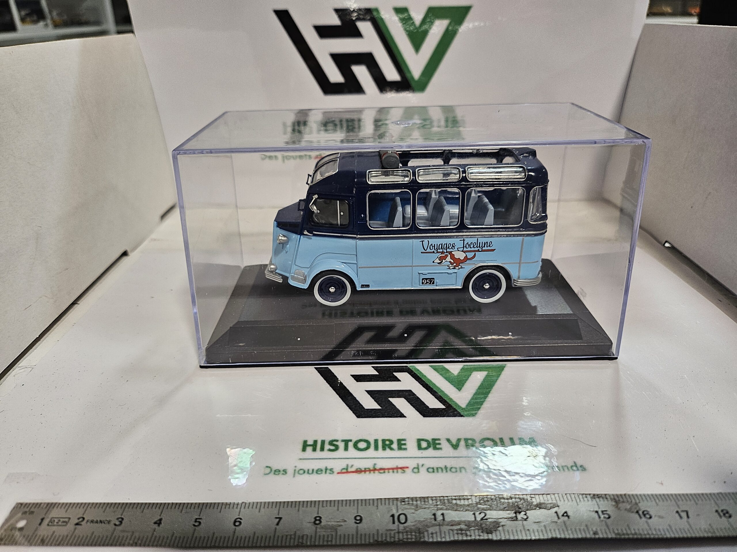 Rare Miniature Citroën H Currus 1/43 - Voyages Jocelyne Rambouillet - État Neuf