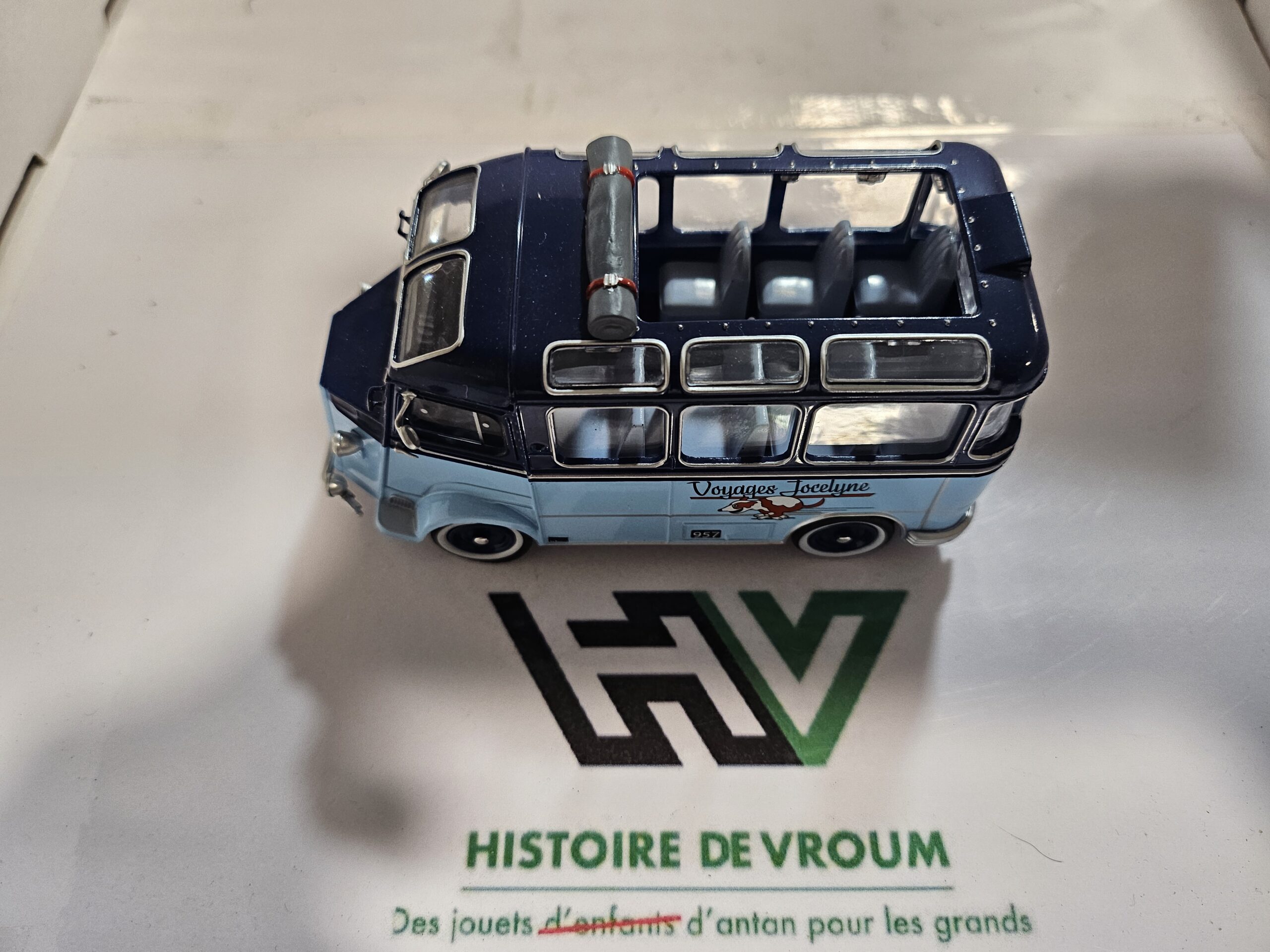 Rare Miniature Citroën H Currus 1/43 - Voyages Jocelyne Rambouillet - État Neuf – Image 8