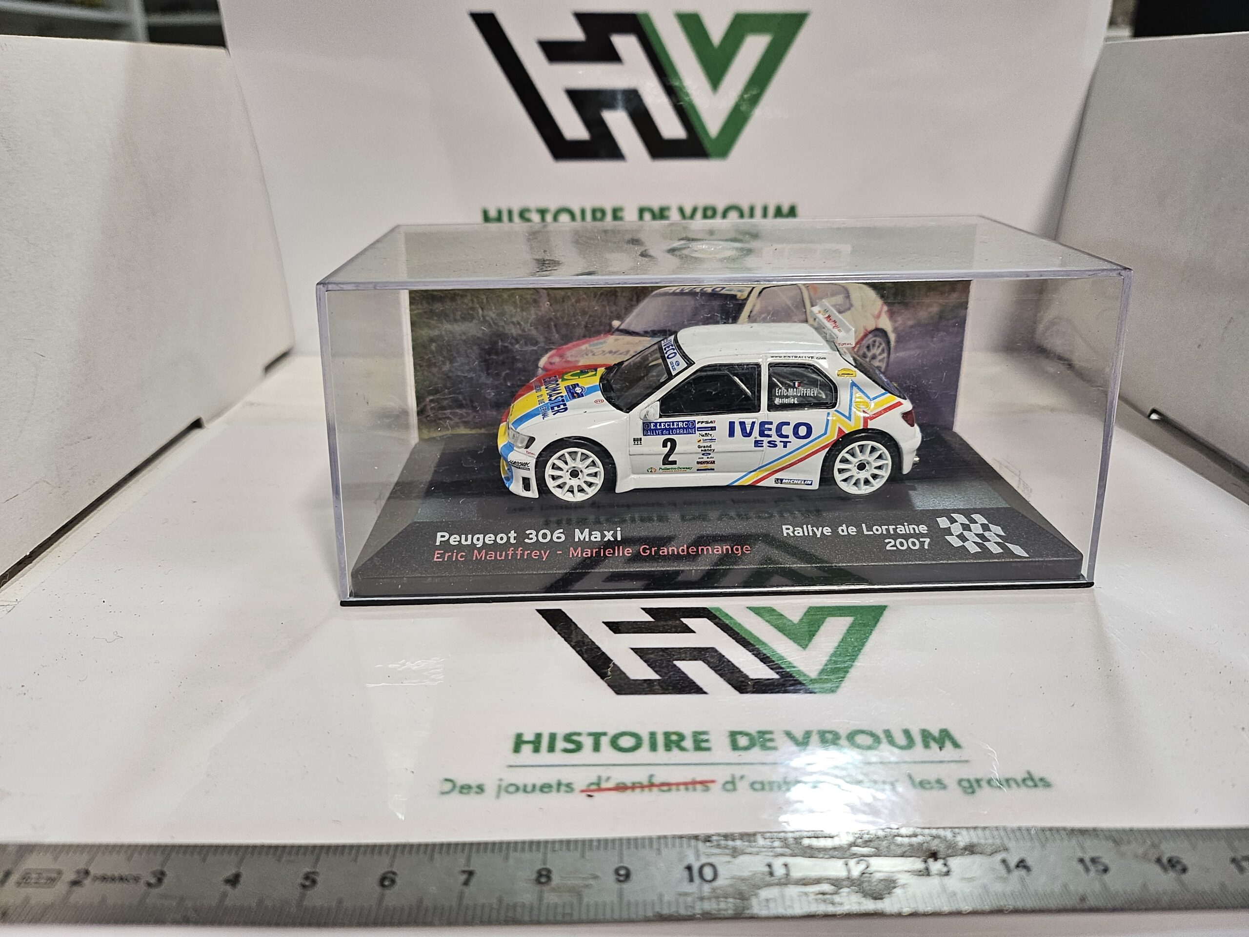 Miniature Peugeot 306 Maxi - Eric Mauffrey - Rallye de Lorraine 2007 - 1/43