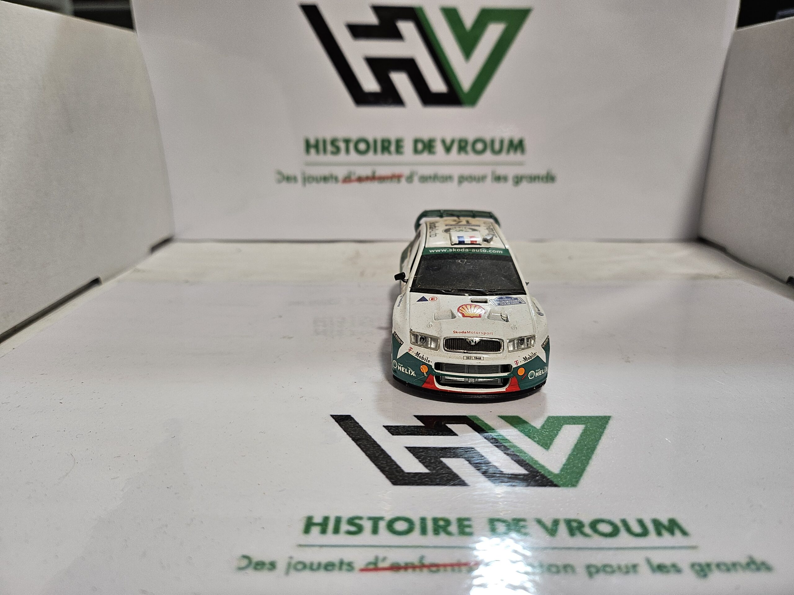 Miniature Skoda Fabia WRC 1/43 - Tour de Corse 2003 - D. Auriol / IXO Altaya ( manque rétroviseur ) – Image 5