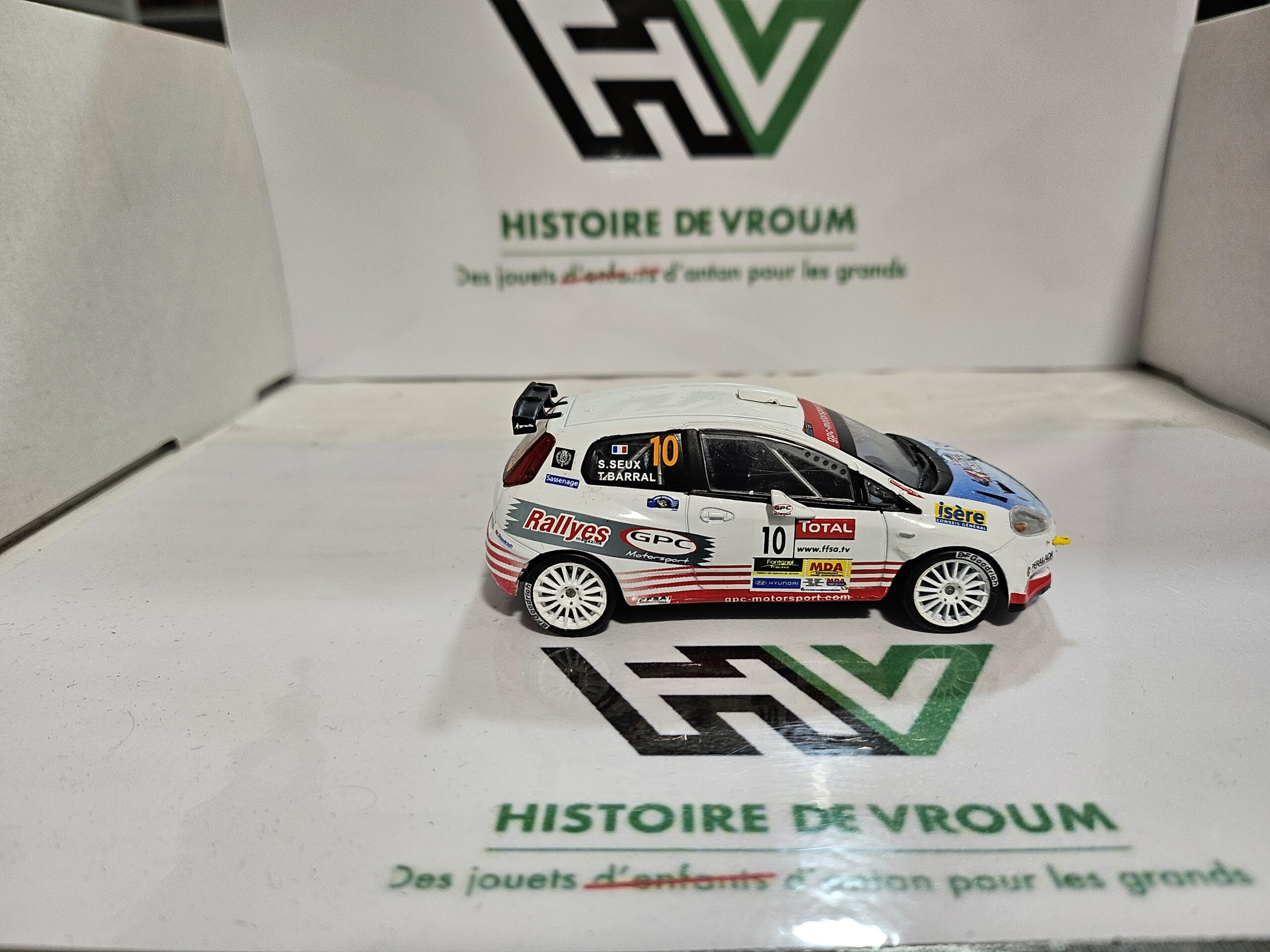 Miniature Fiat Grande Punto S2000 1/43 - Rallye du Var 2007 - T. Barral / Altaya IXO – Image 6