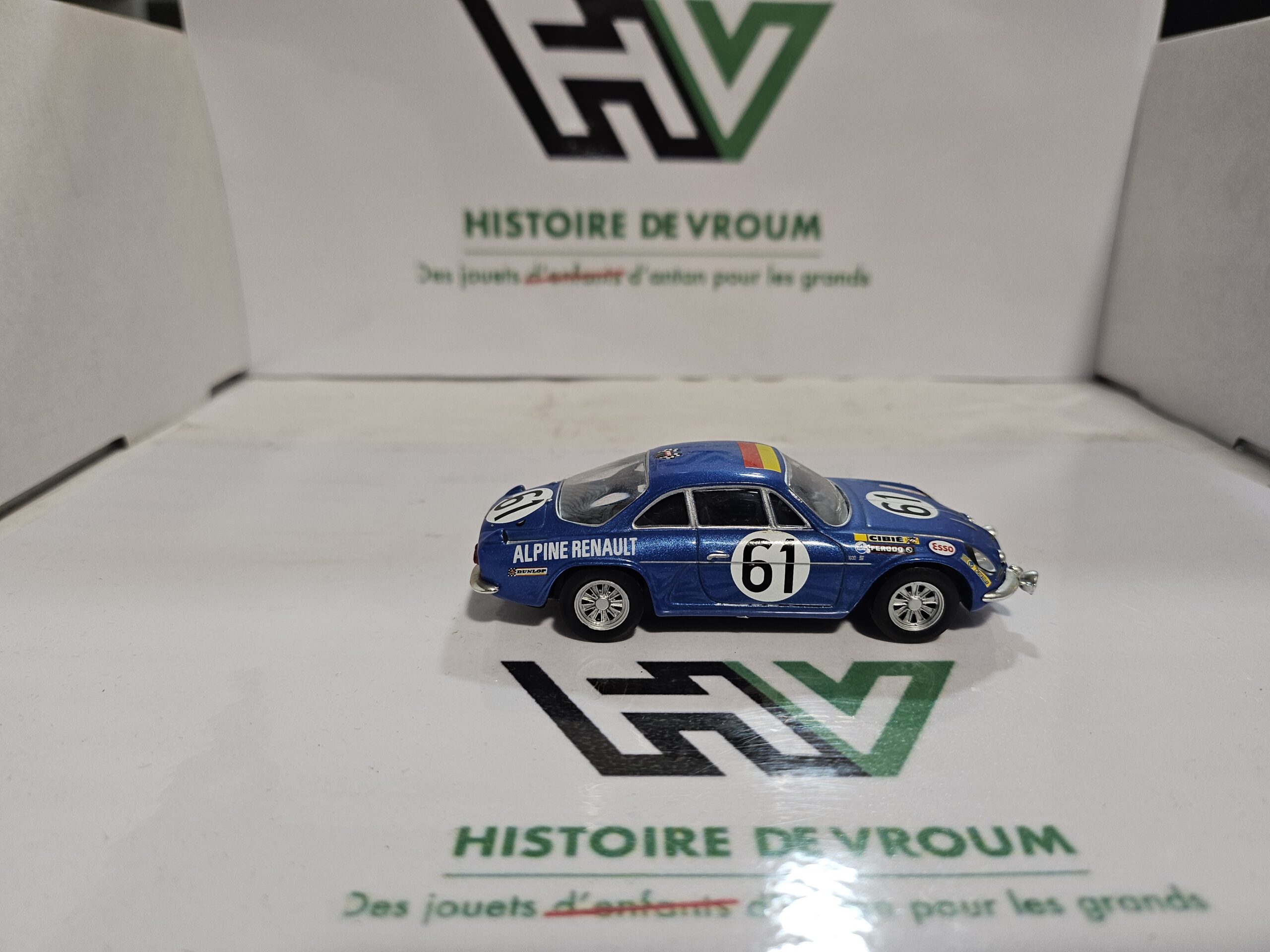Miniature Alpine Renault A110 N°61 - 24H du Mans 1968 - 1/43 - Boîte Vitrine – Image 6