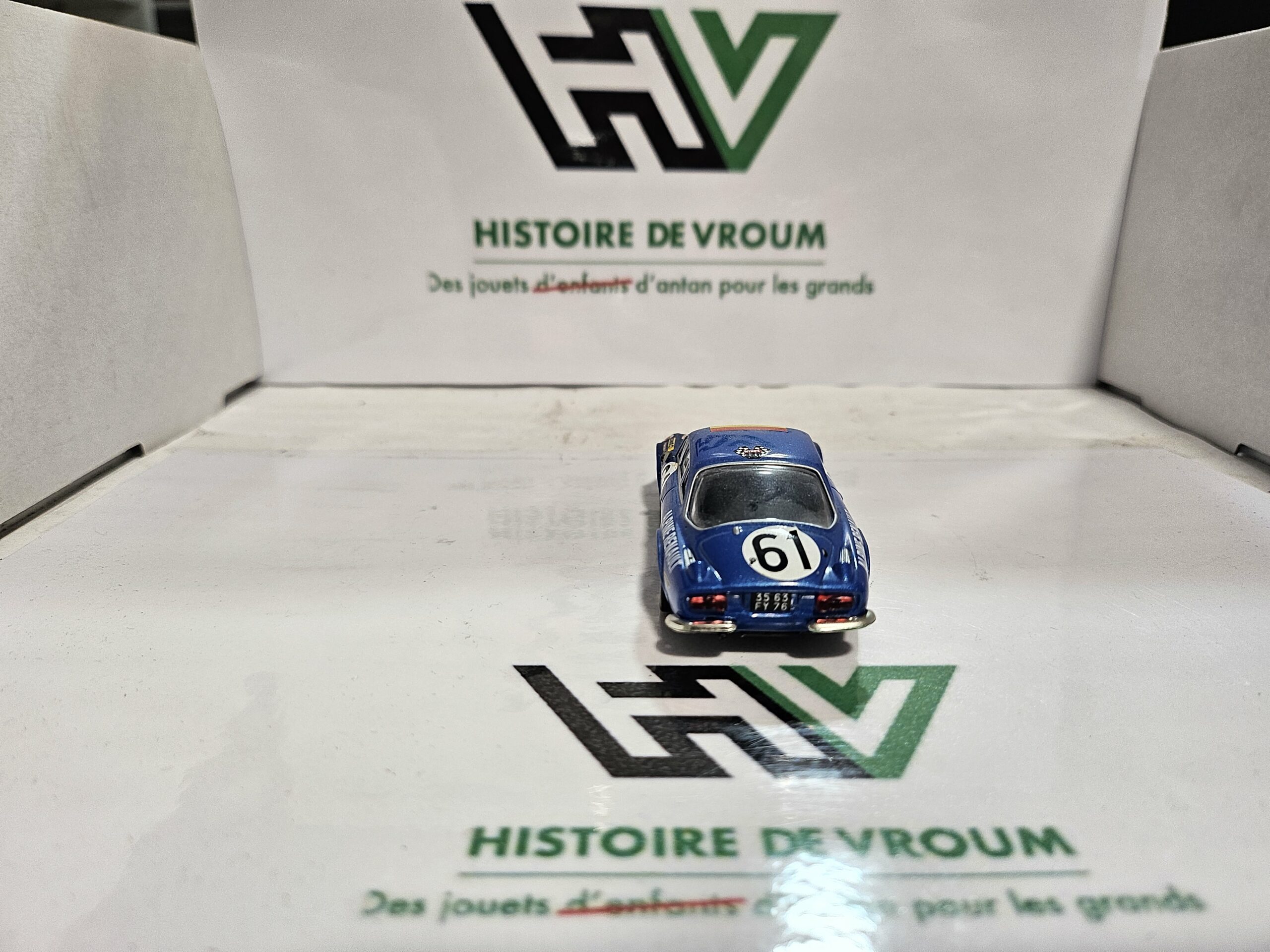 Miniature Alpine Renault A110 N°61 - 24H du Mans 1968 - 1/43 - Boîte Vitrine – Image 7