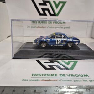 Miniature Alpine Renault A110 N°9 - Vainqueur Rallye Monte-Carlo 1971 - 1/43 - Boîte Vitrine