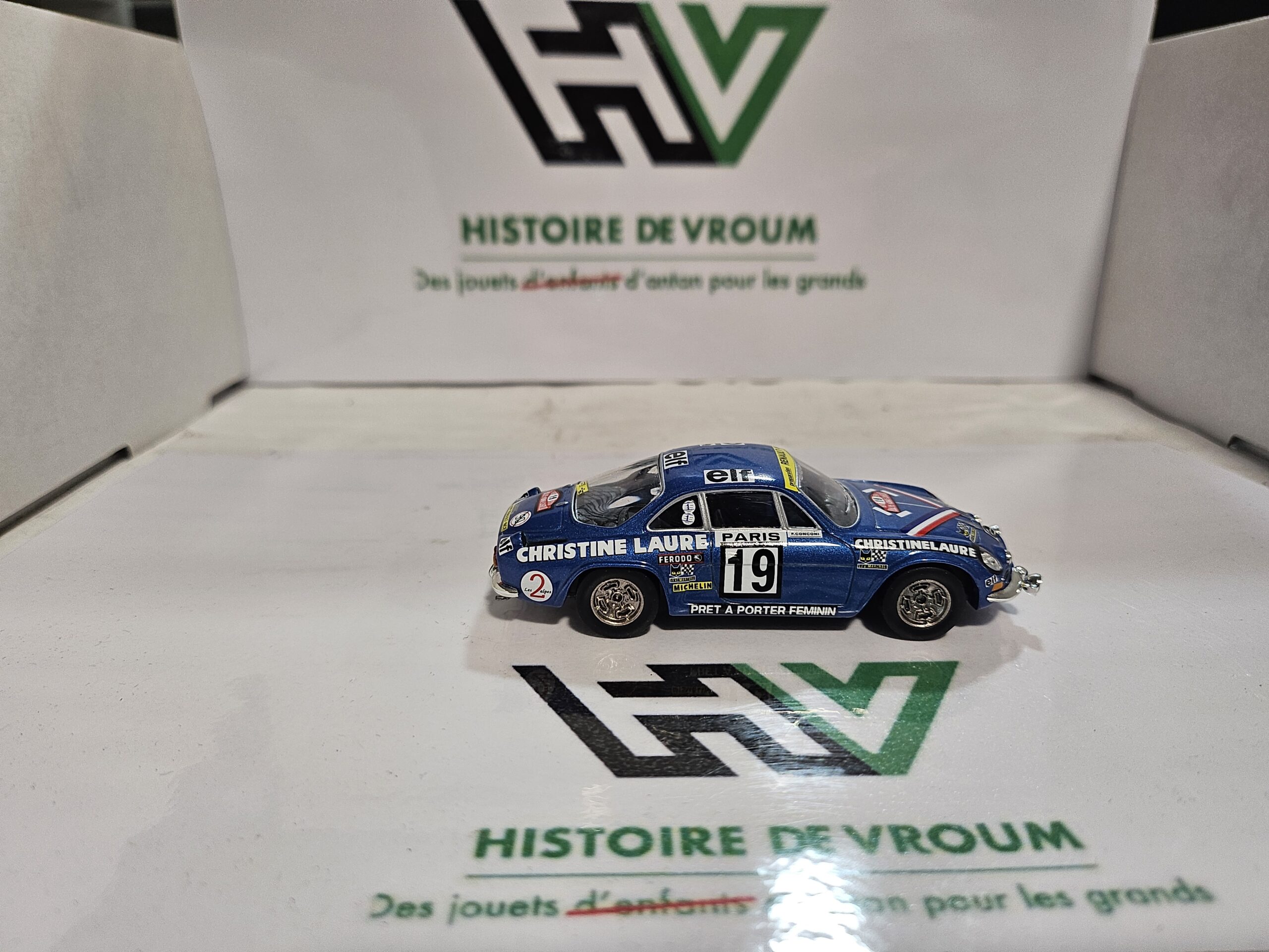 Miniature Alpine Renault A110 N°9 - Vainqueur Rallye Monte-Carlo 1971 - 1/43 - Boîte Vitrine – Image 6