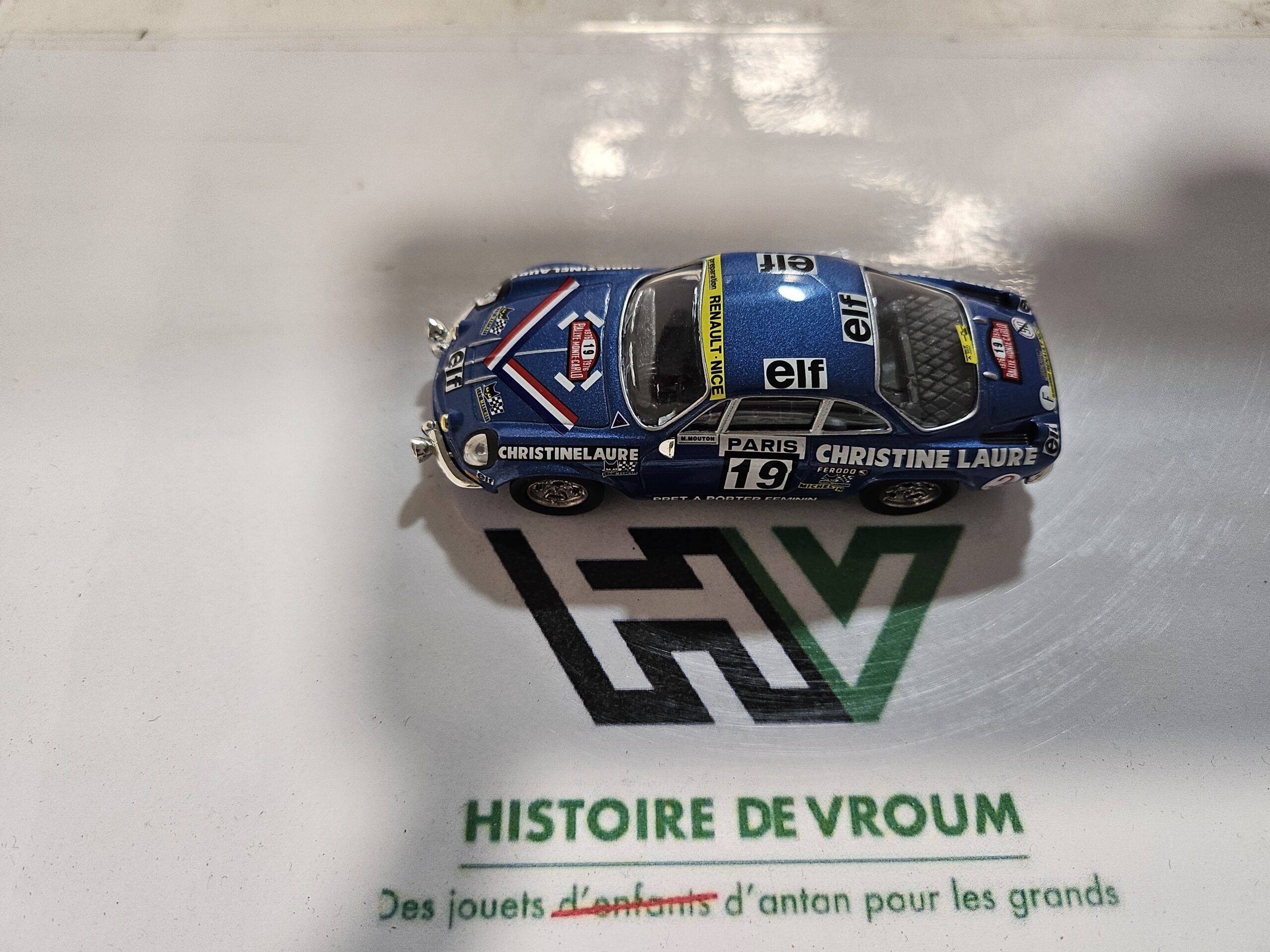 Miniature Alpine Renault A110 N°9 - Vainqueur Rallye Monte-Carlo 1971 - 1/43 - Boîte Vitrine – Image 8