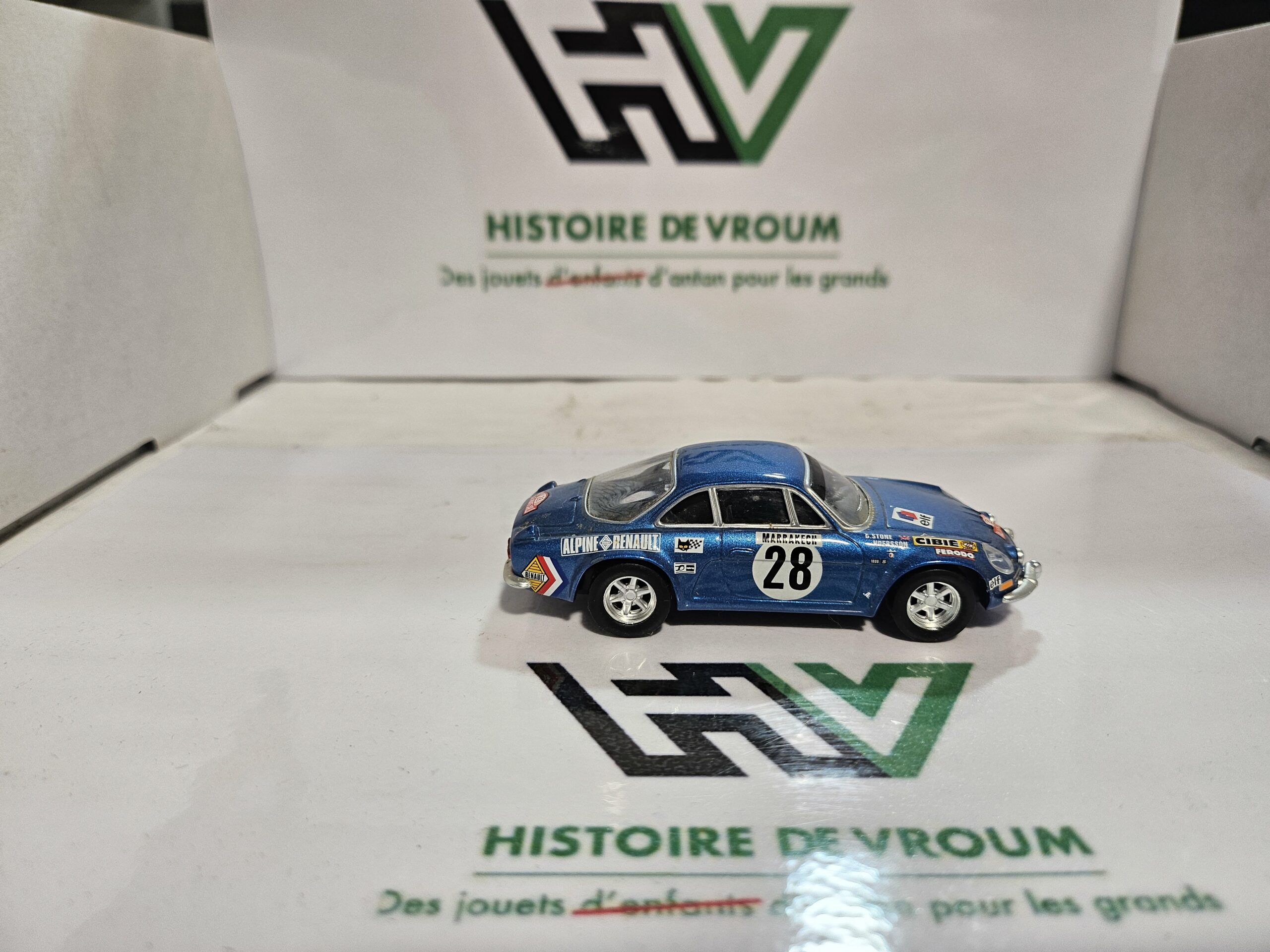 Miniature Alpine Renault A110 Ailes Bulles - Vainqueur Sanremo 1973 - 1/43 - Boîte Vitrine – Image 6