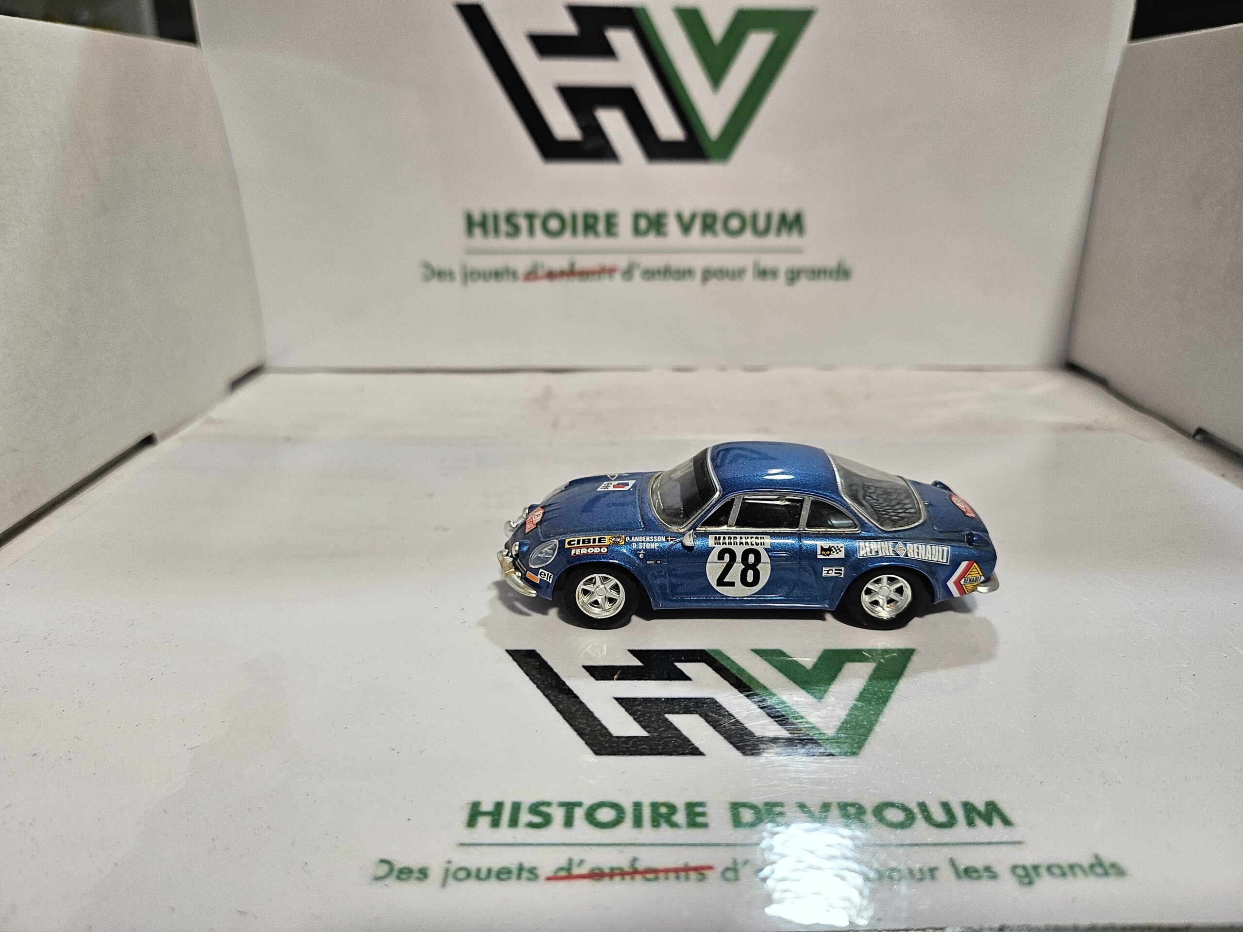 Miniature Alpine Renault A110 Ailes Bulles - Vainqueur Sanremo 1973 - 1/43 - Boîte Vitrine – Image 8