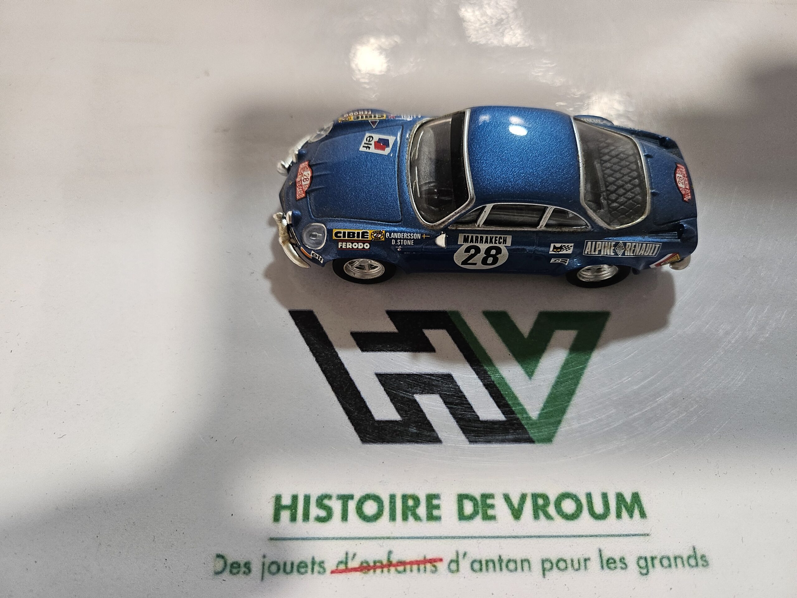 Miniature Alpine Renault A110 Ailes Bulles - Vainqueur Sanremo 1973 - 1/43 - Boîte Vitrine – Image 9