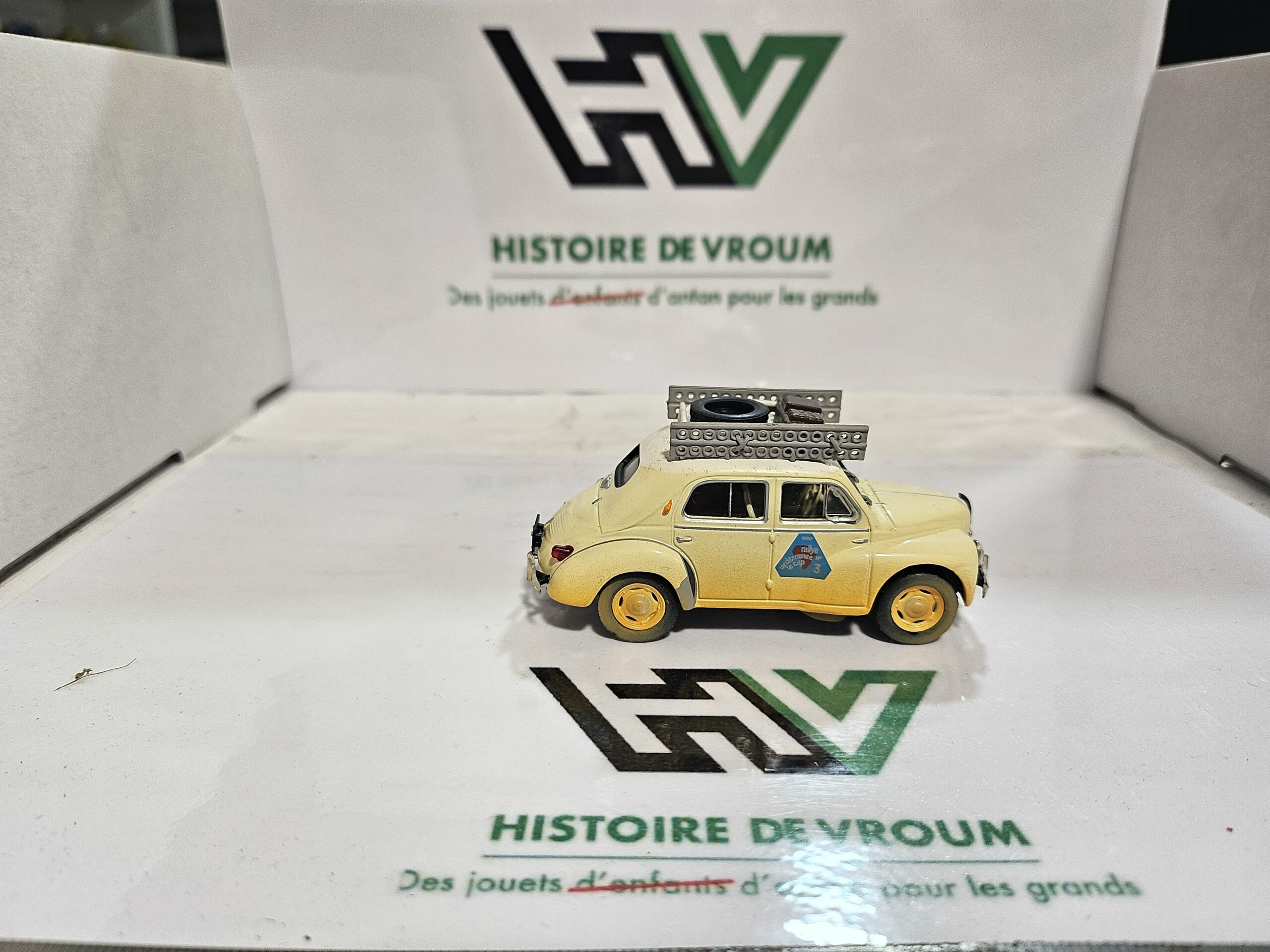 Miniature Renault 4CV Raid Méditerranée - Le Cap 1950 - Eligor 1/43 – Image 6
