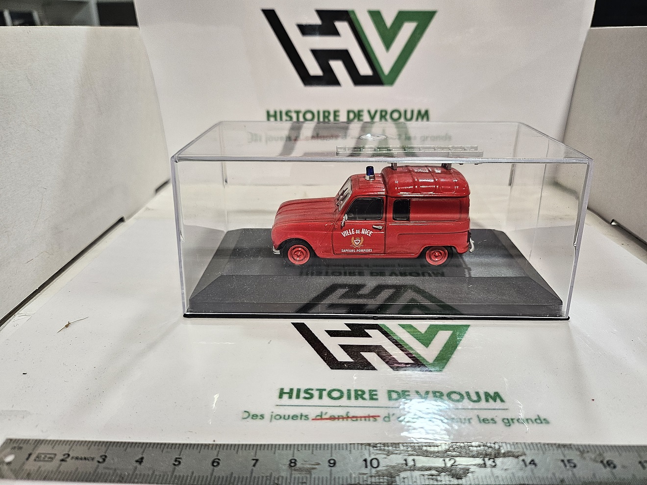 Miniature Renault 4 R4 Sapeurs-Pompiers Ville de Nice - 1/43