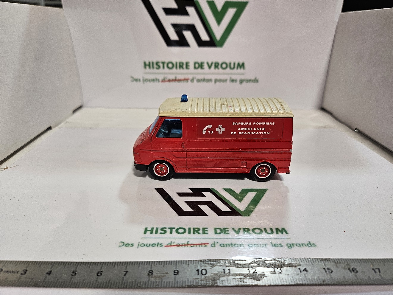 Miniature Solido - Citroën C35 VSAB Pompiers 1/50 - N°368 TonerGam