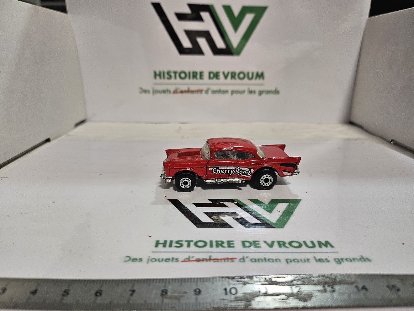 Miniature Matchbox '57 Chevy "Cherry Bomb" - Superfast - Made in England - 1979