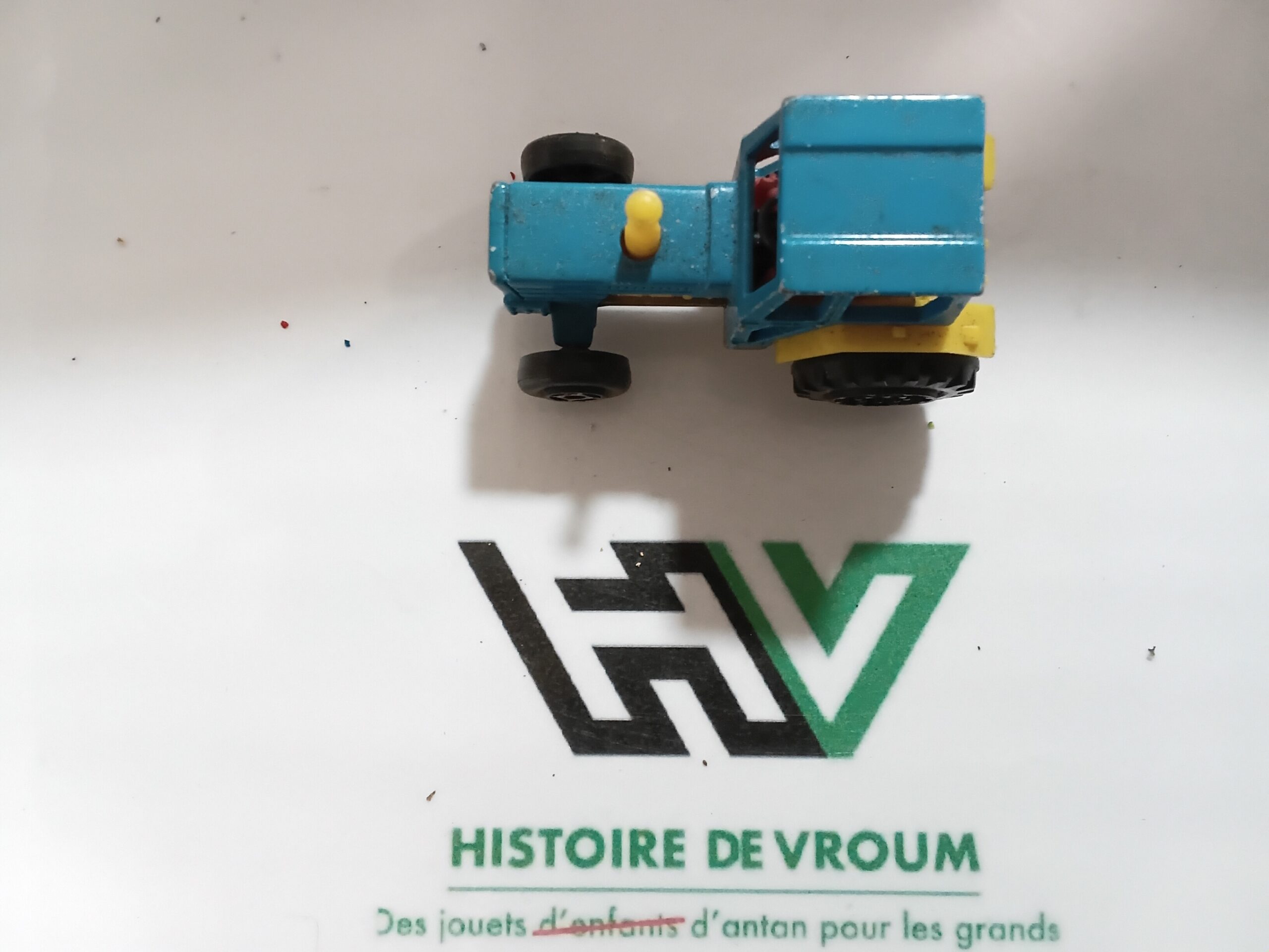 Tracteur Agricole Majorette N°208 (1/65) - Bleu & Jaune - Vintage France – Image 8