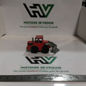Tracteur chasse neige (1/87) Majorette Réf 263 - Rouge / Lame Métal - Vintage