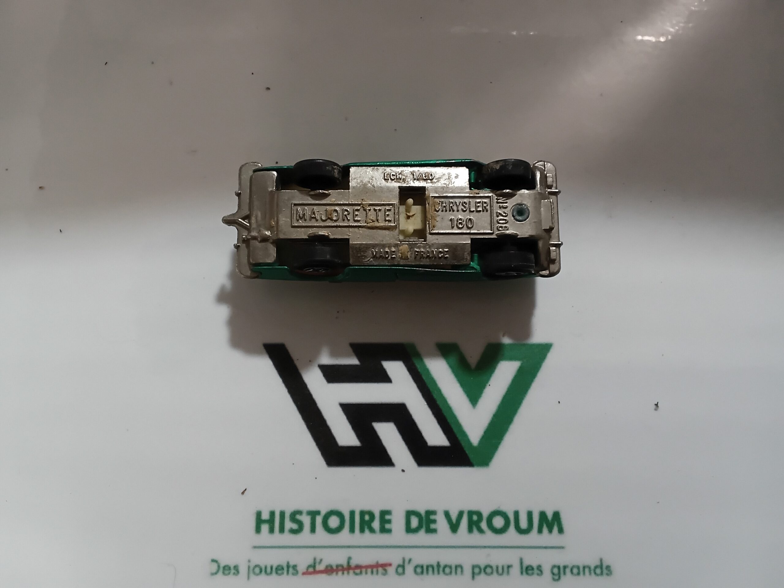 Chrysler 180 Majorette N°208 Vintage 1/60 - Vert Métallisé - Made in France – Image 9
