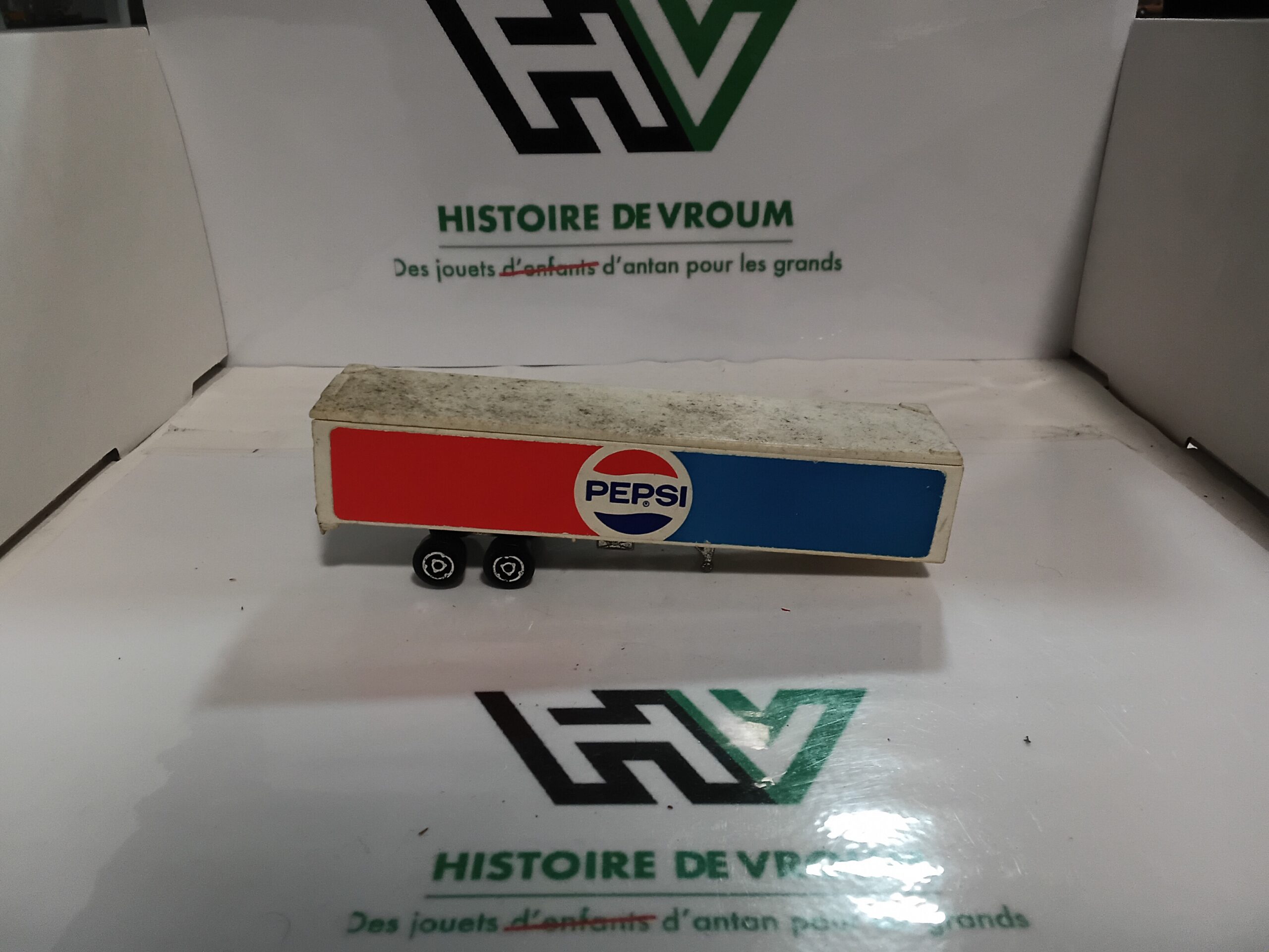 Ancienne Remorque Pepsi Majorette 1/100 Vintage 80s - Made in France – Image 6