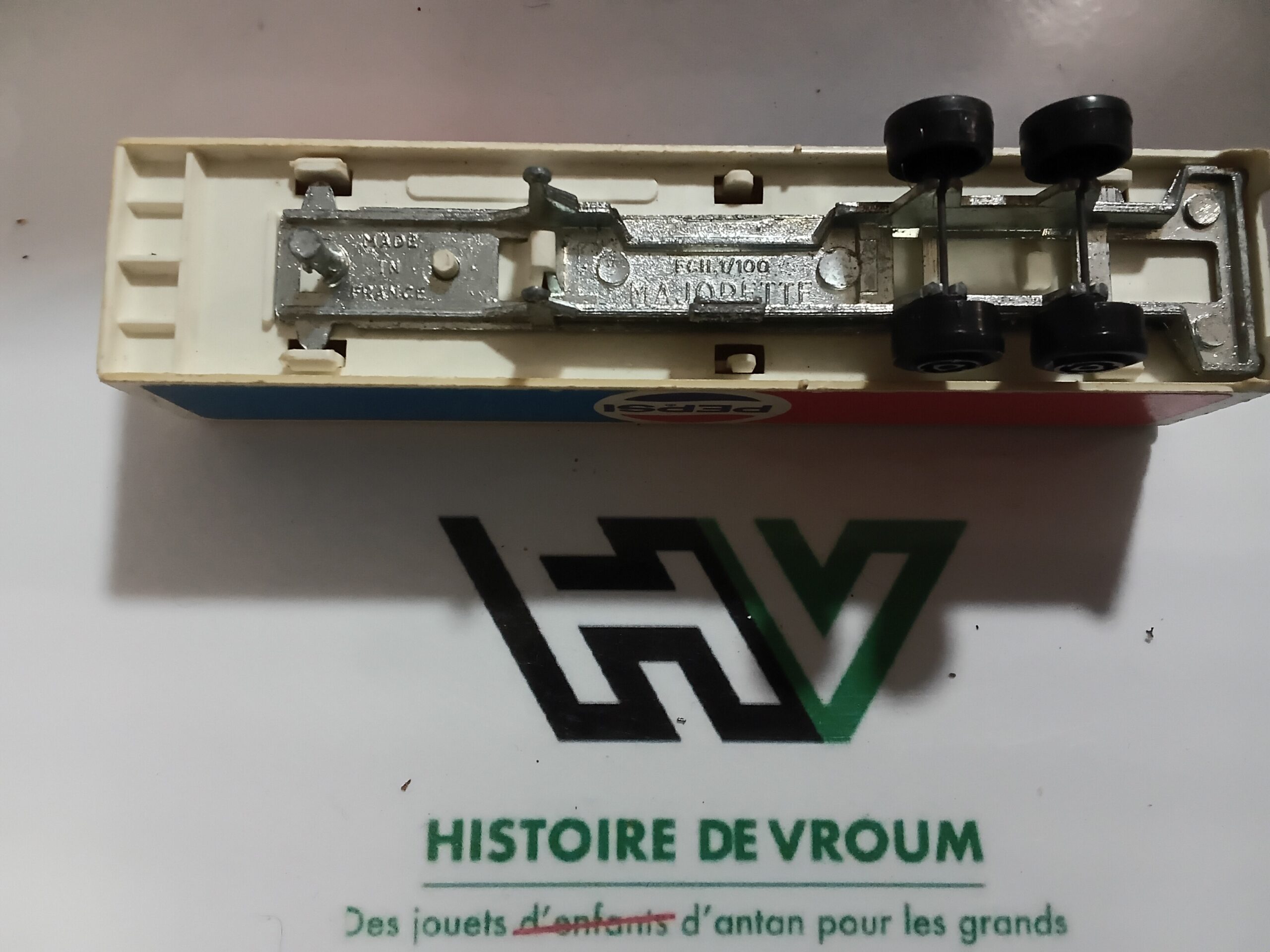 Ancienne Remorque Pepsi Majorette 1/100 Vintage 80s - Made in France – Image 9