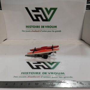 Remorque Porte-Canoës Majorette N°211/70 Vintage 80s - 100% Complète - France