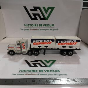 Camion Peterbilt Matchbox Convoy "Federal Express" Vintage - Complet - Made in Macau