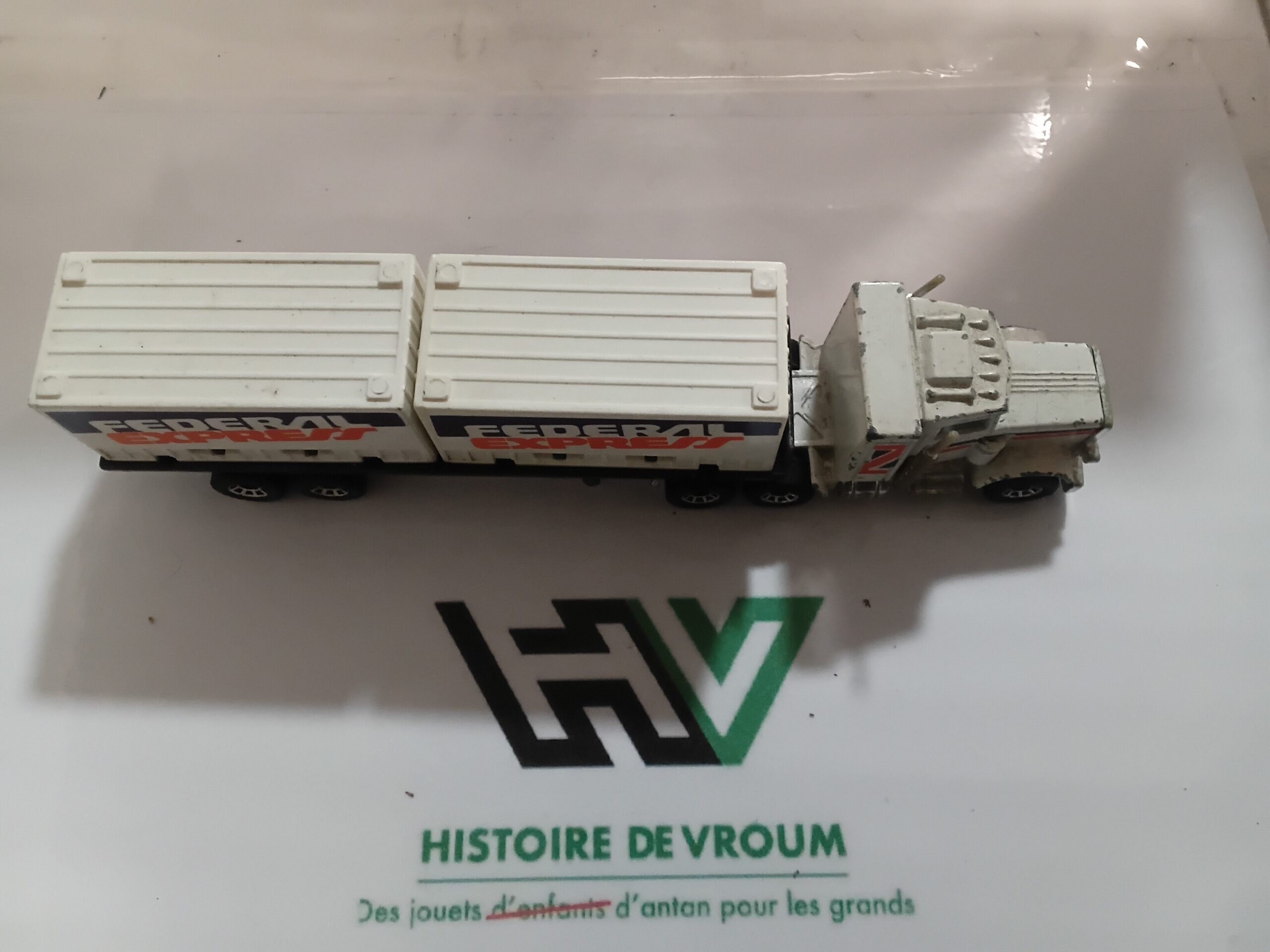 Camion Peterbilt Matchbox Convoy "Federal Express" Vintage - Complet - Made in Macau – Image 8