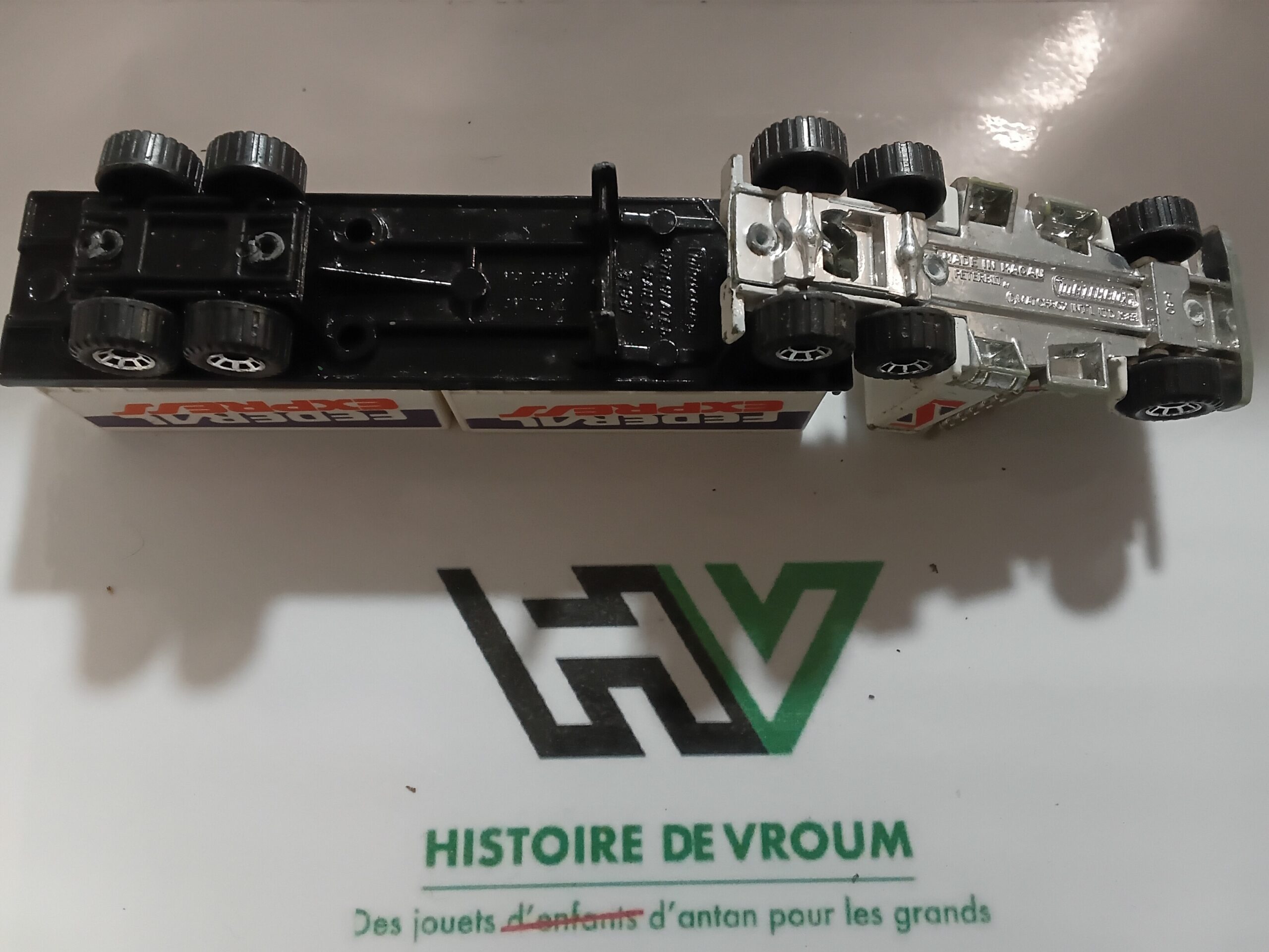 Camion Peterbilt Matchbox Convoy "Federal Express" Vintage - Complet - Made in Macau – Image 9